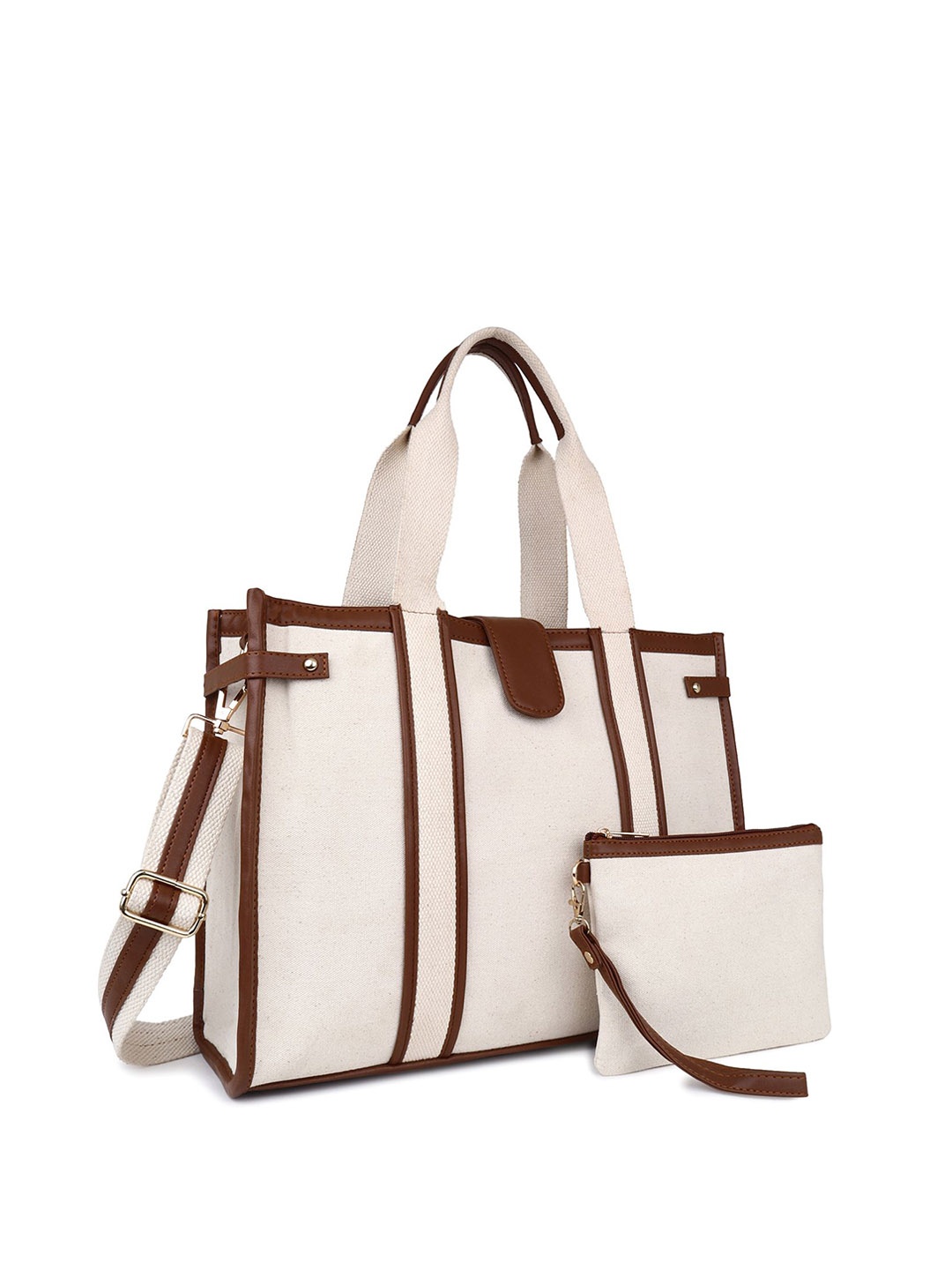 

Womanix Structured Handheld Bag, Beige