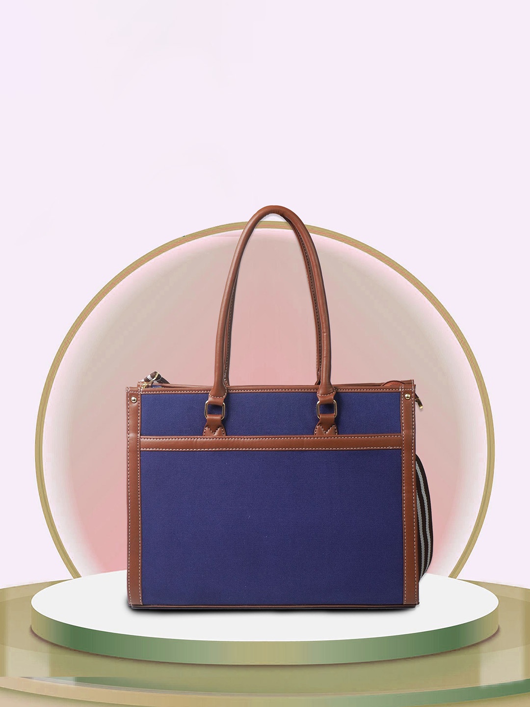 

Womanix Women Solid Oversized Half Moon Shoulder Bag, Blue