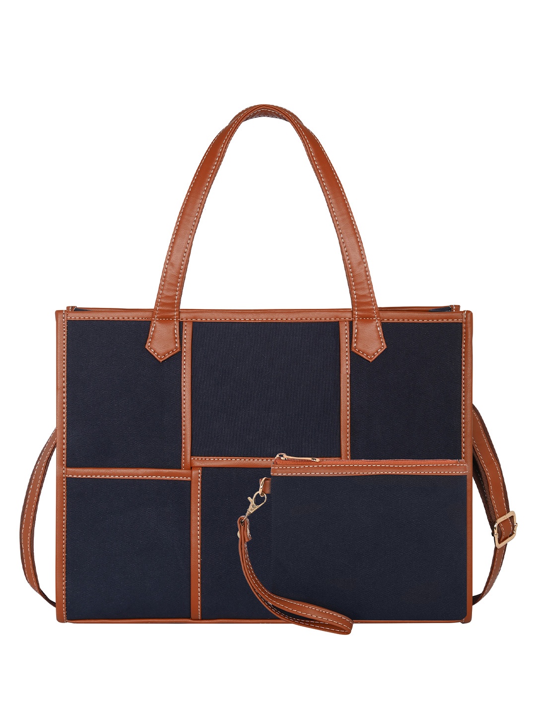 

Womanix Oversized Structured Tote Bag, Blue