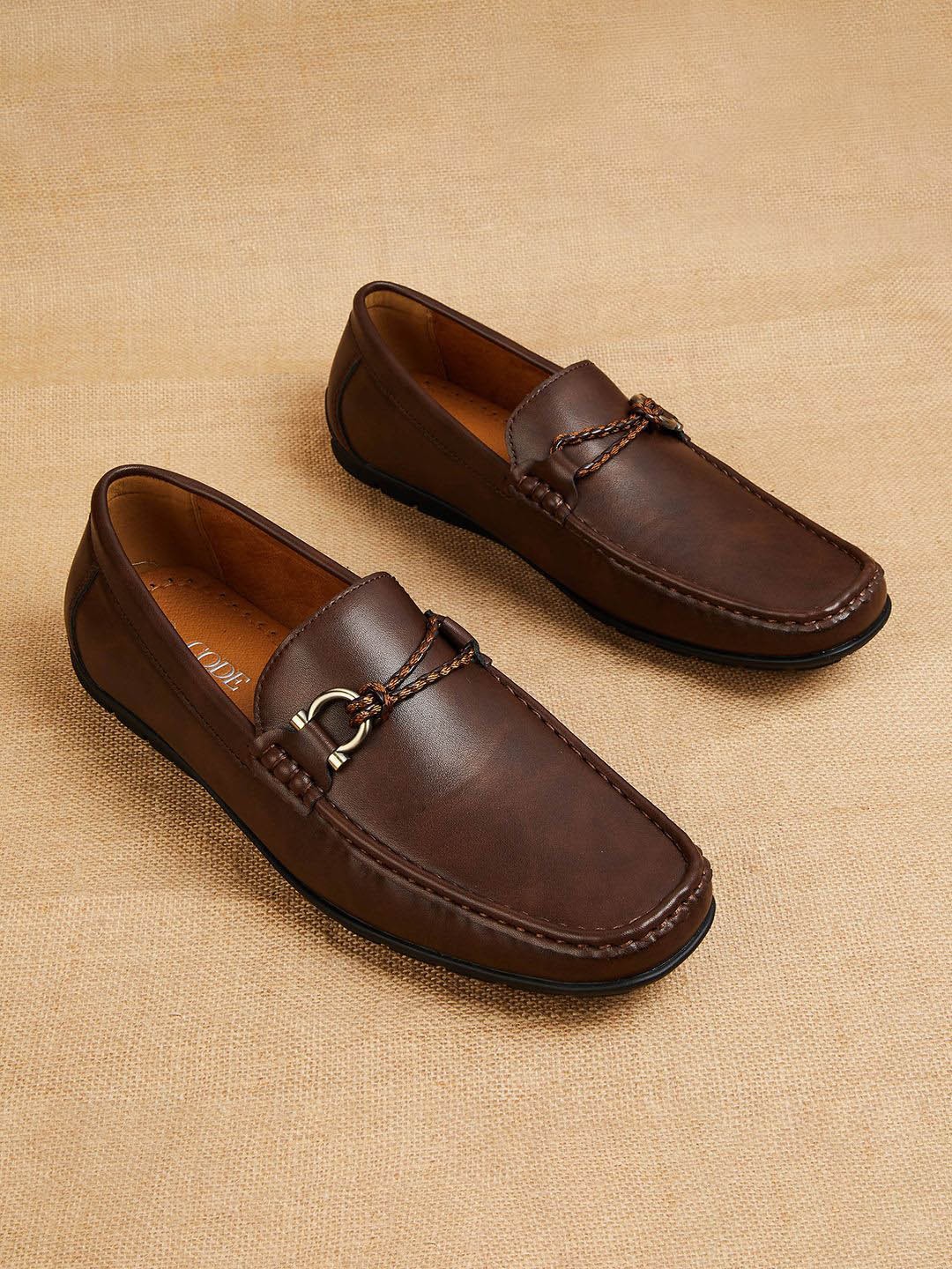 

CODE by Lifestyle Men Textured Driving Shoes, Brown
