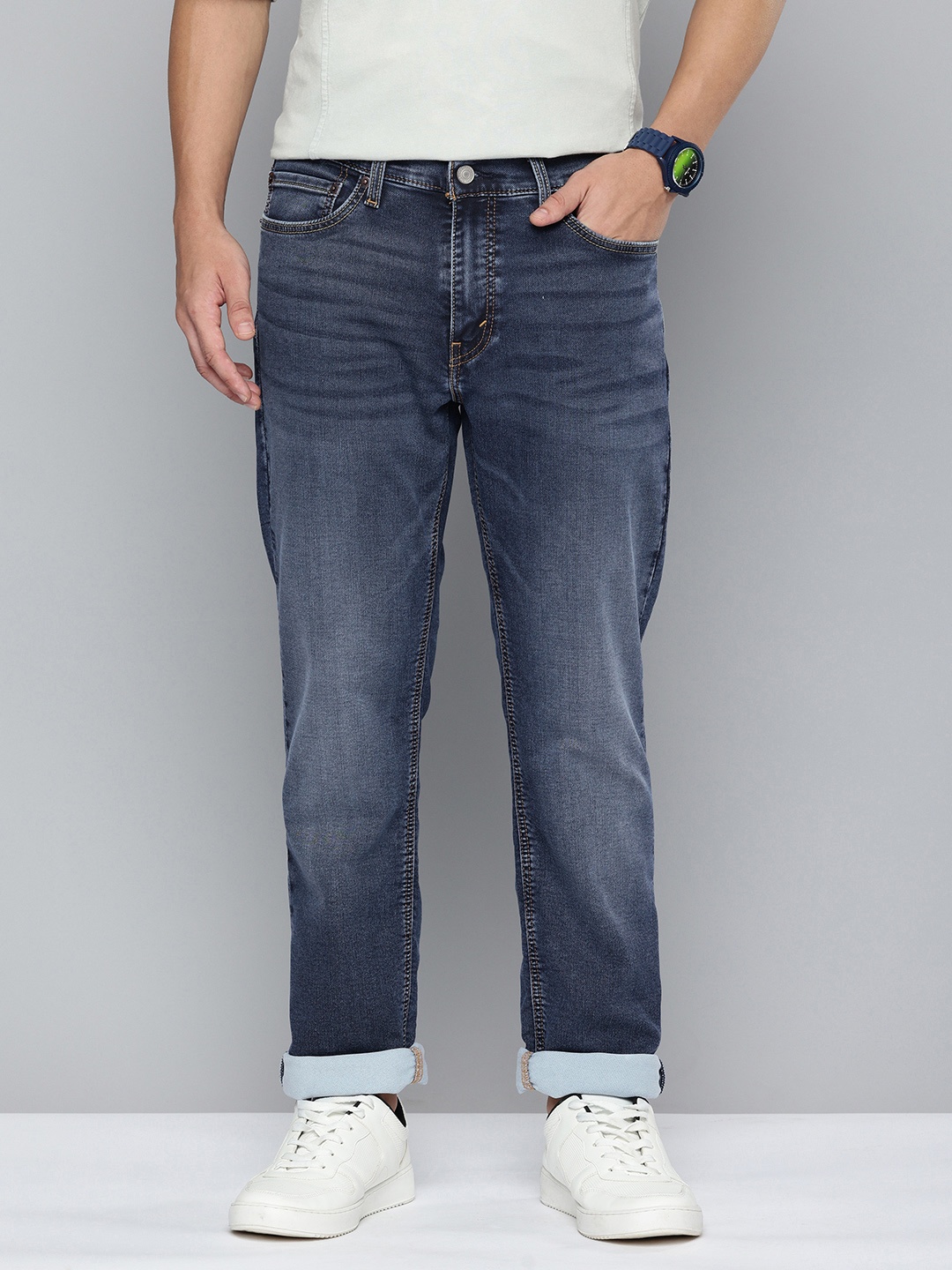 

Levis Men 511 Slim Fit Heavy Fade Stretchable Jeans, Blue