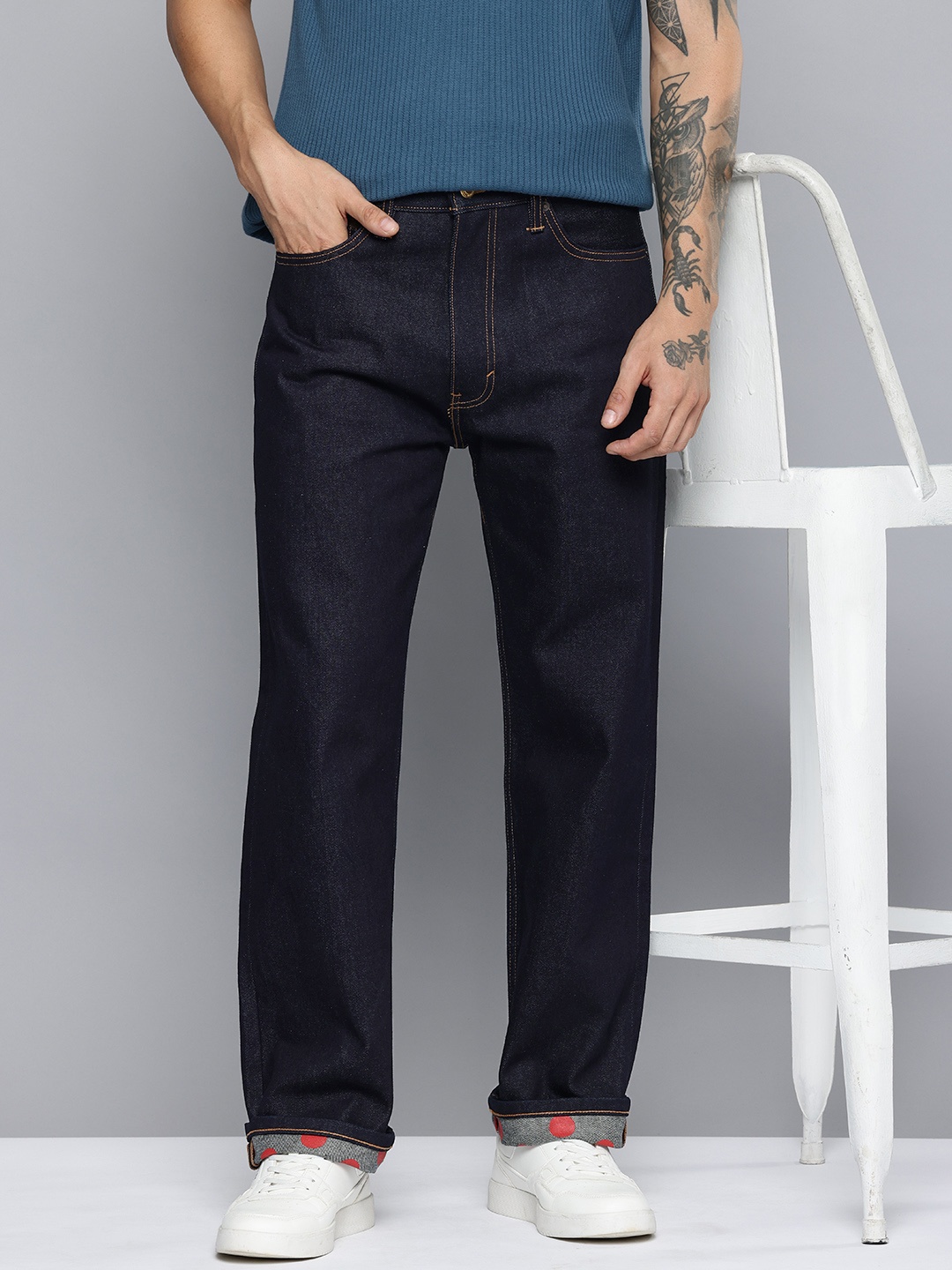 

Levis Men Baggy Fit Pure Cotton Jeans, Blue