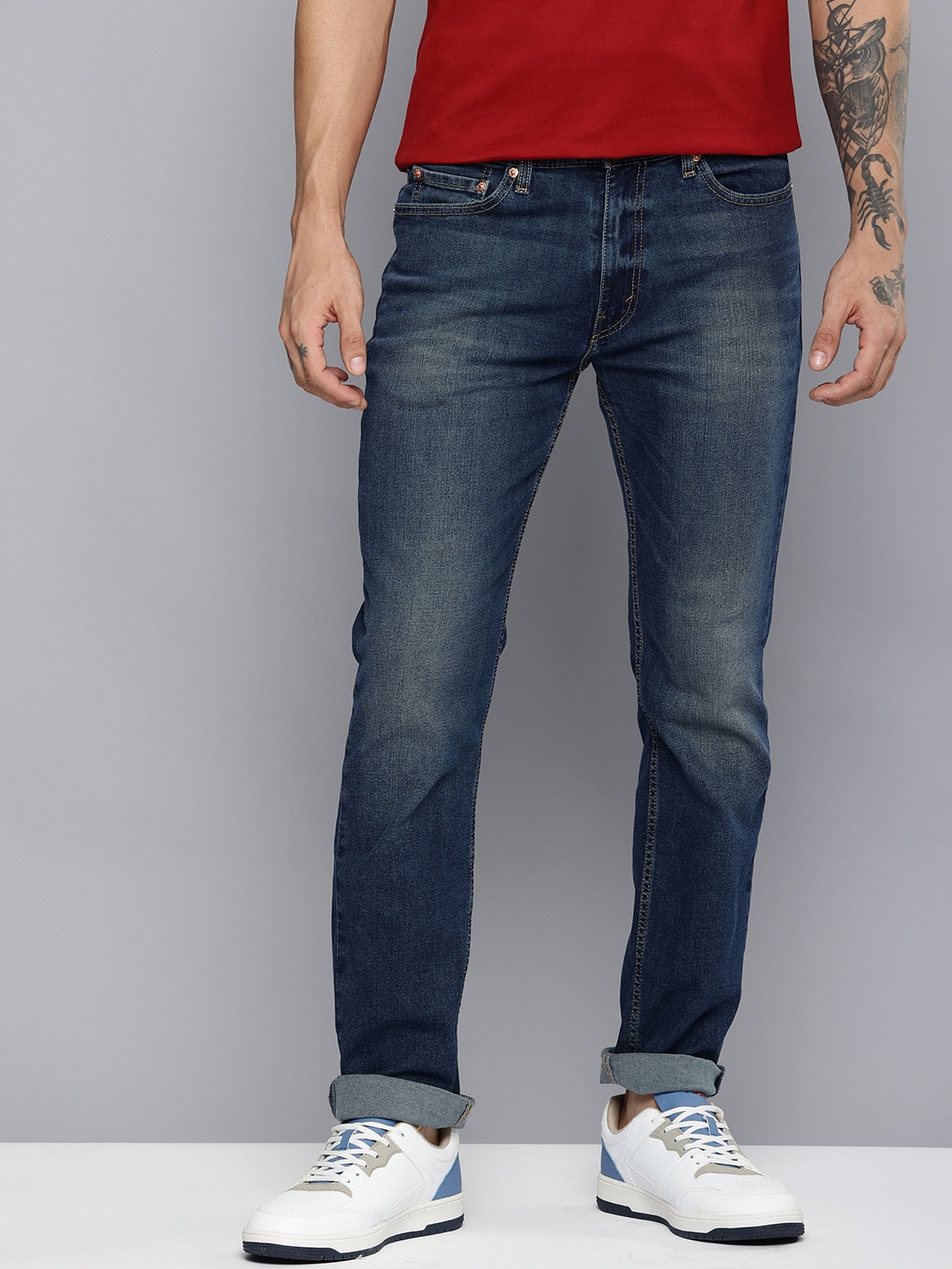

Levis Men 511 Slim Fit Light Fade Stretchable Jeans, Blue