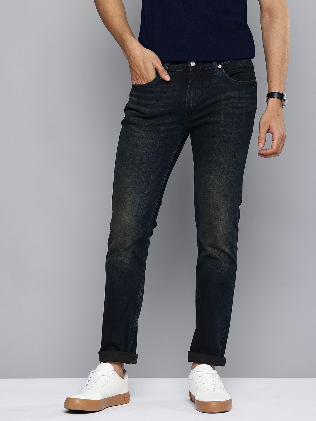 

Levis Men 511 Slim Fit Light Fade Stretchable Jeans, Blue