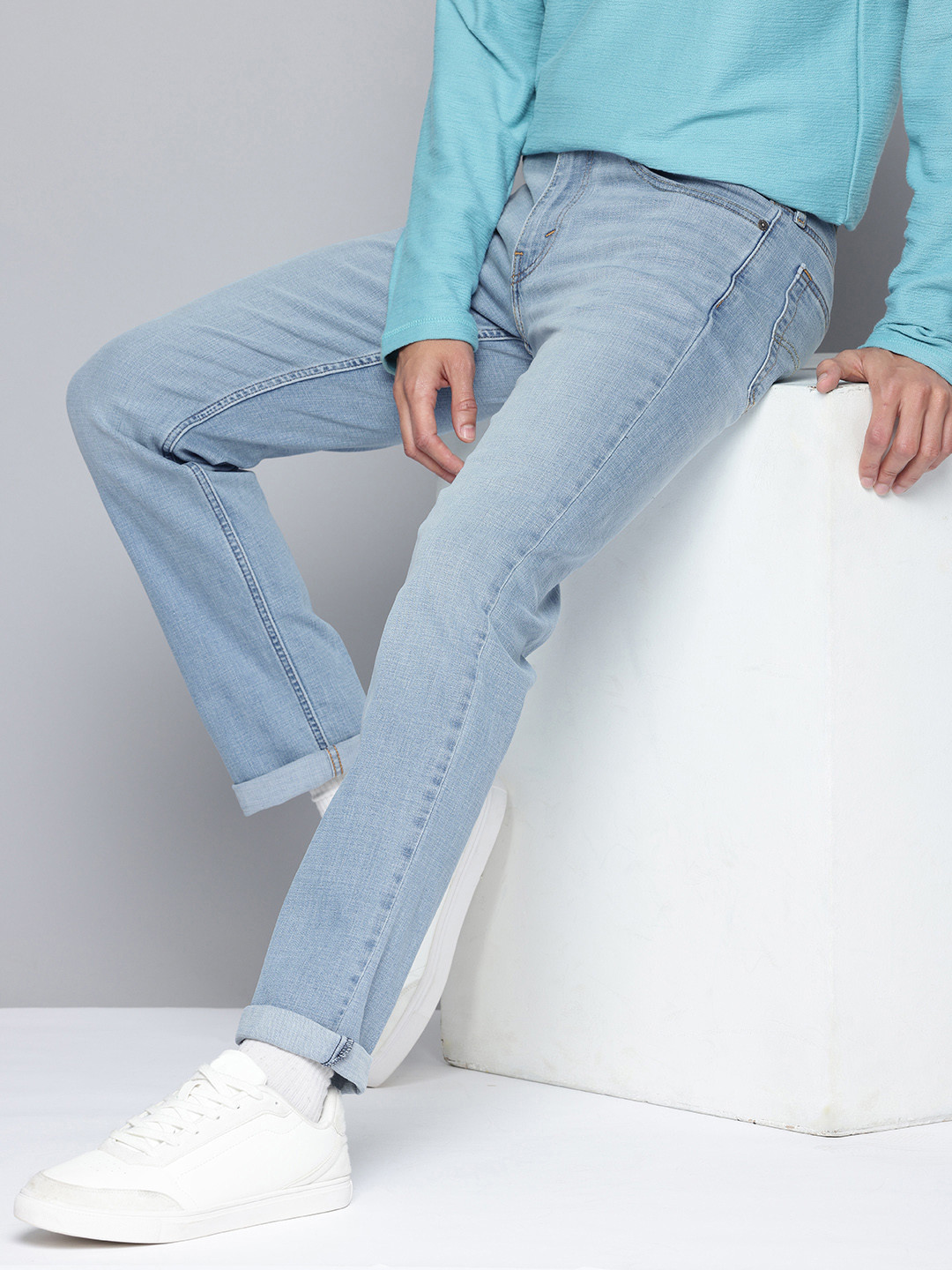 

Levis Men 511 Slim Fit Heavy Fade Stretchable Jeans, Blue