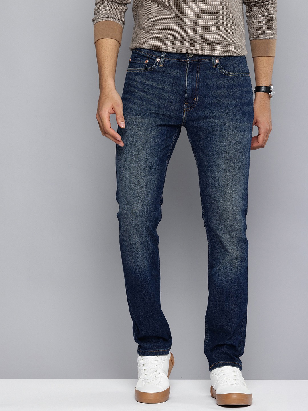 

Levis Men 511 Slim Fit Light Fade Stretchable Jeans, Blue