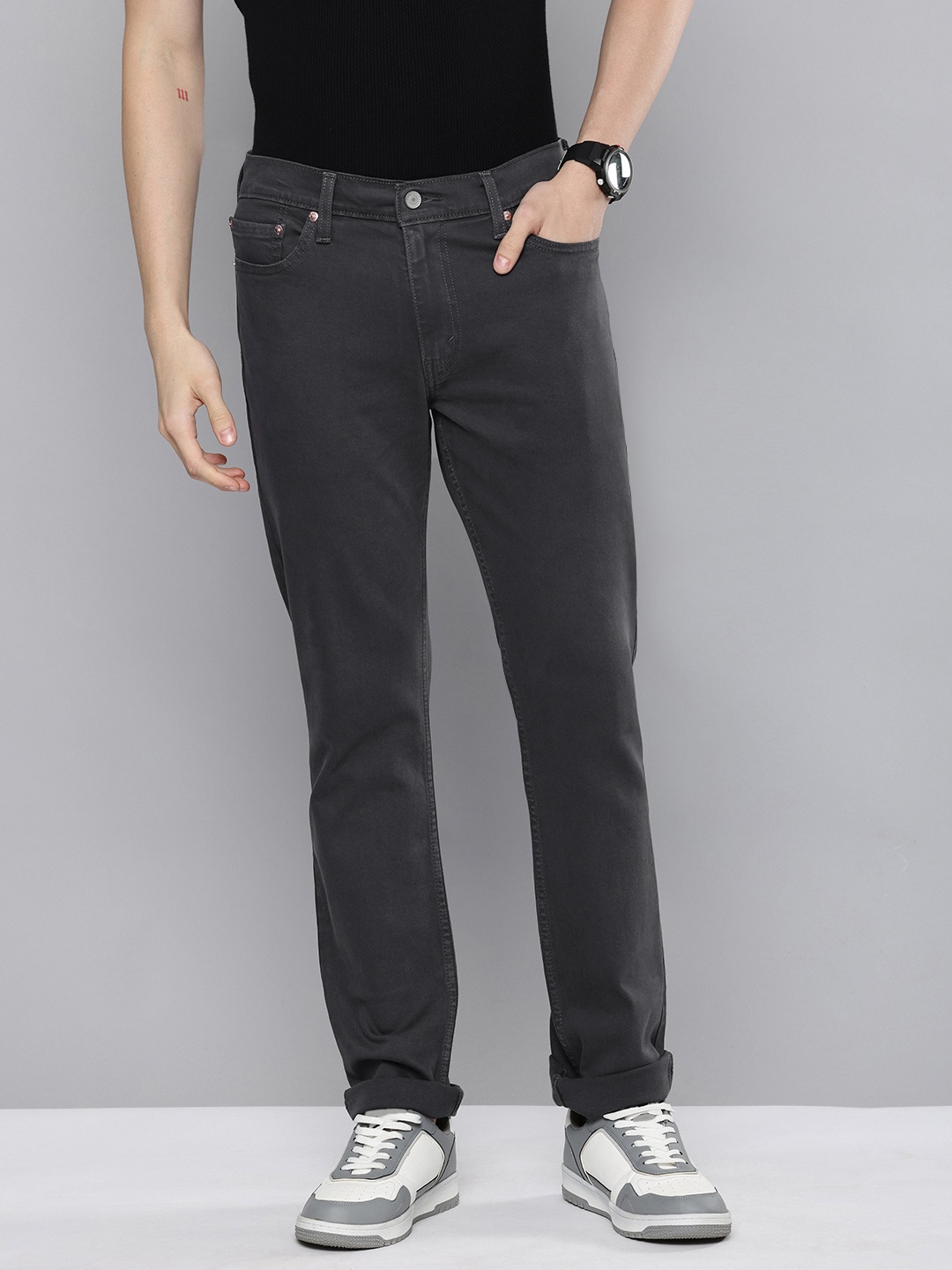 

Levis Men 511 Slim Fit Stretchable Jeans, Grey