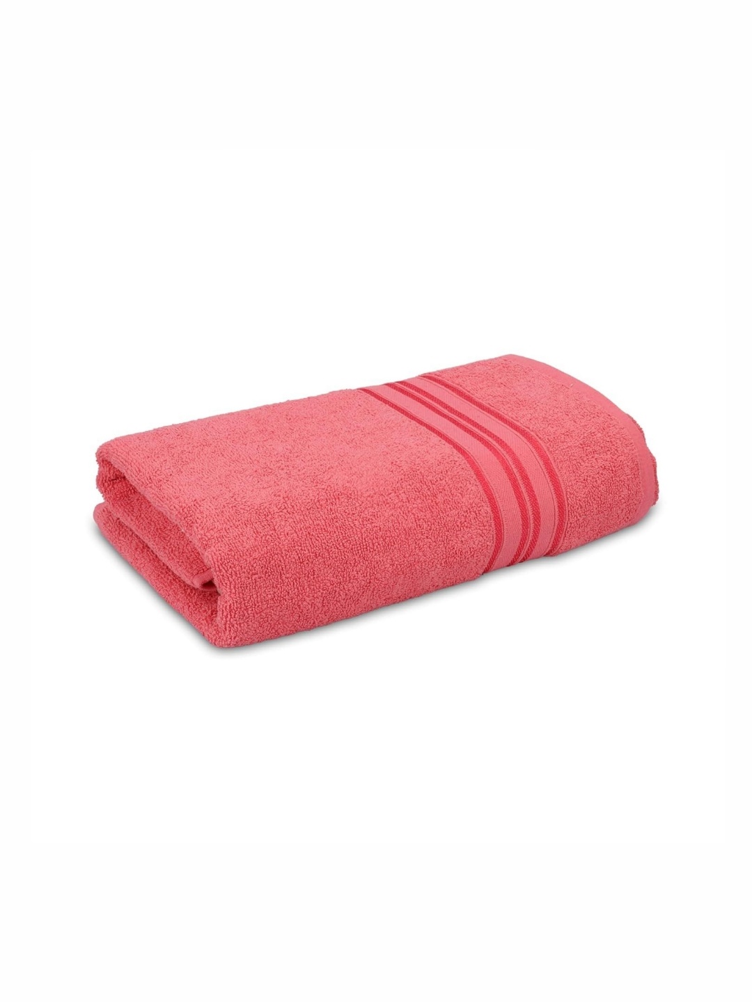 

e kysa Peach-Coloured Cotton 500 GSM Bath Towel