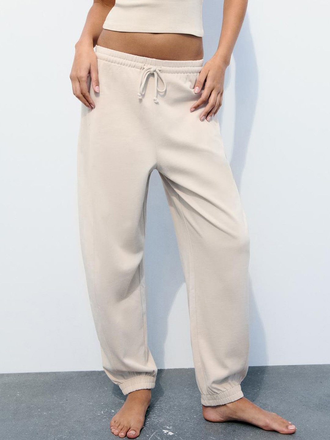 

LULU & SKY Women High-Rise Trousers, Khaki