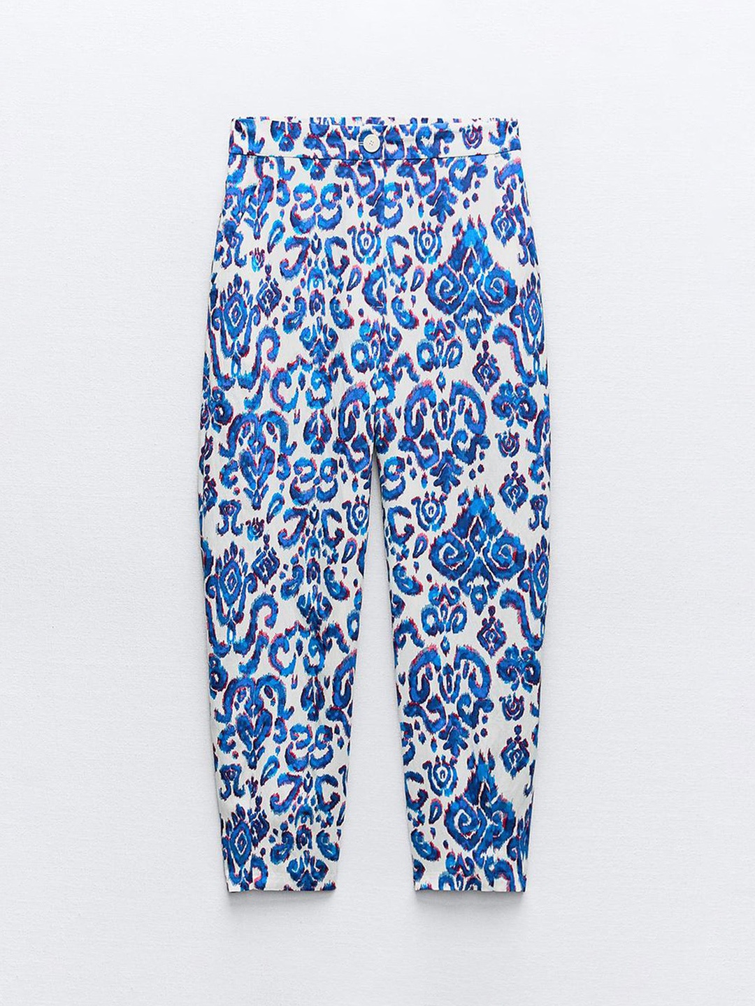 

LULU & SKY Women Floral Printed Trousers, Blue