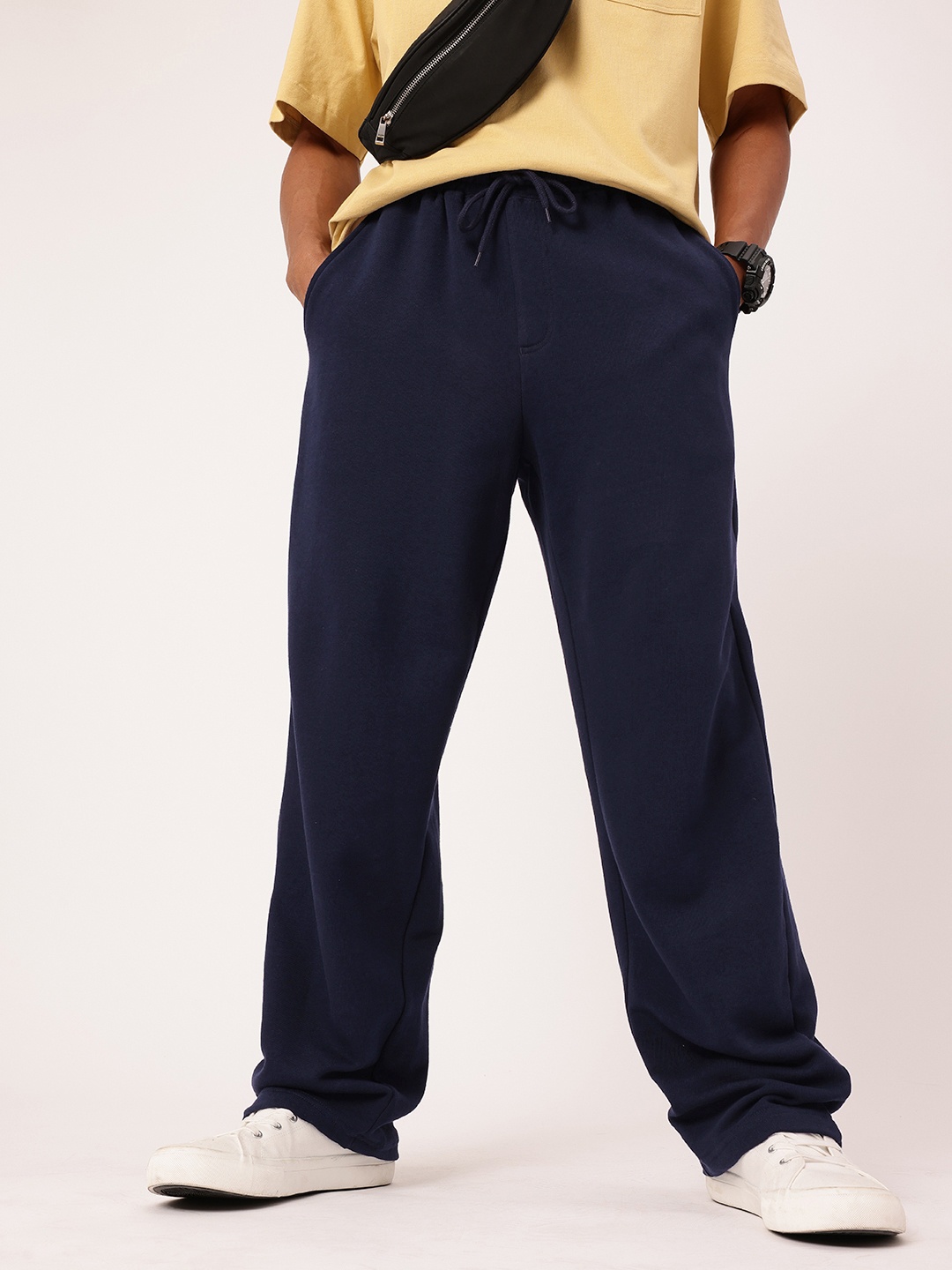 

Kook N Keech Men Street Vibe Relaxed Fit Track Pants, Navy blue