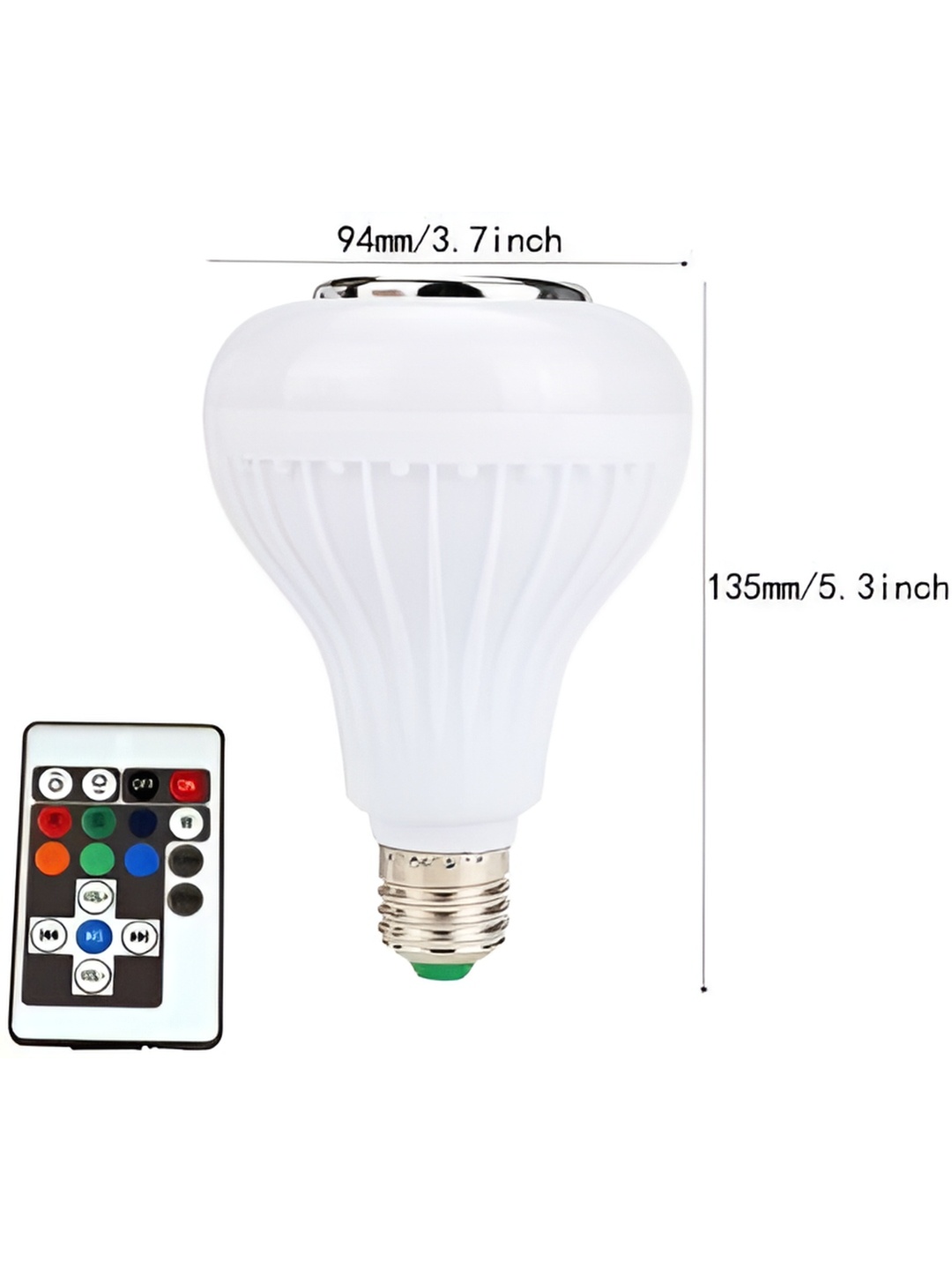 

ENORMITY White Wireless Music Playing Remote Controller Smart Light
