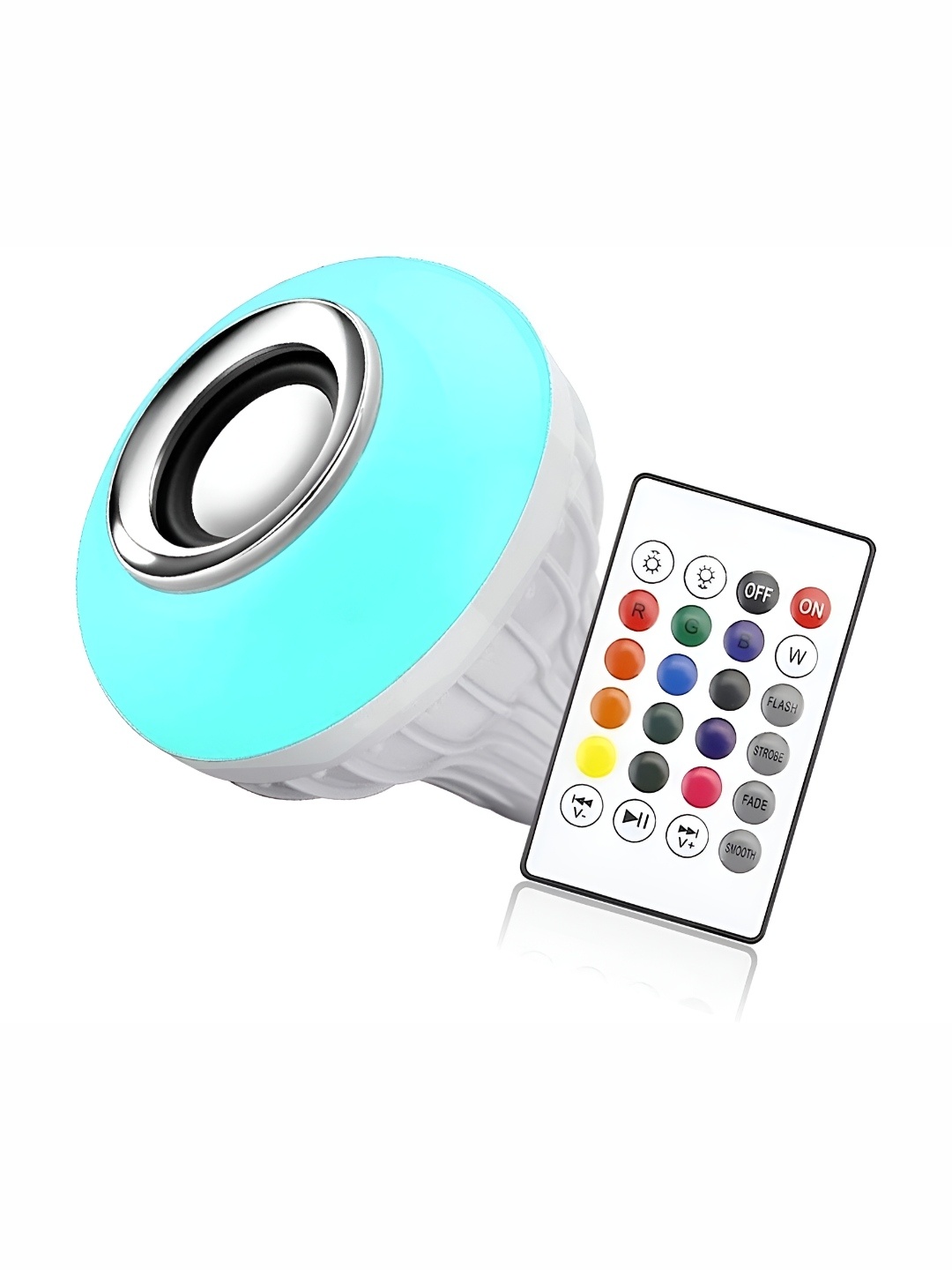 

ENORMITY White Wireless Music Playing Remote Controller LED Smart Bulb
