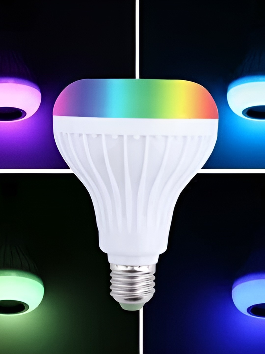 

ENORMITY White Wireless Music Playing Remote Controller LED Smart Bulb