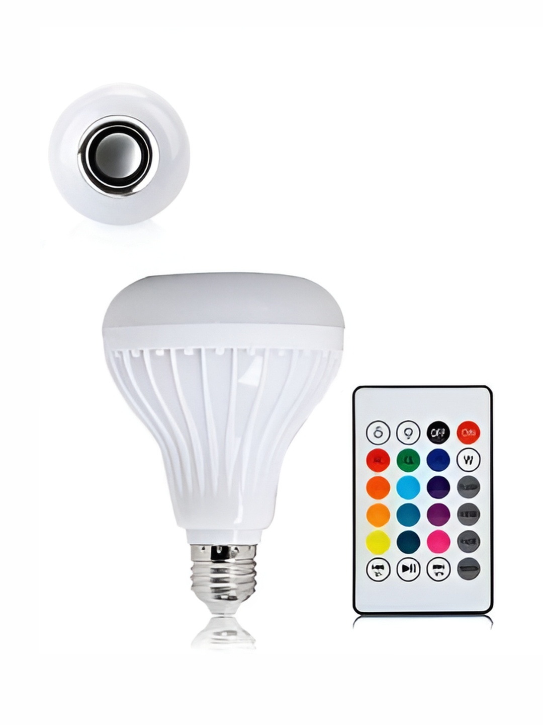 

ENORMITY White Wireless Music Playing Remote Controller Smart LED Bulb