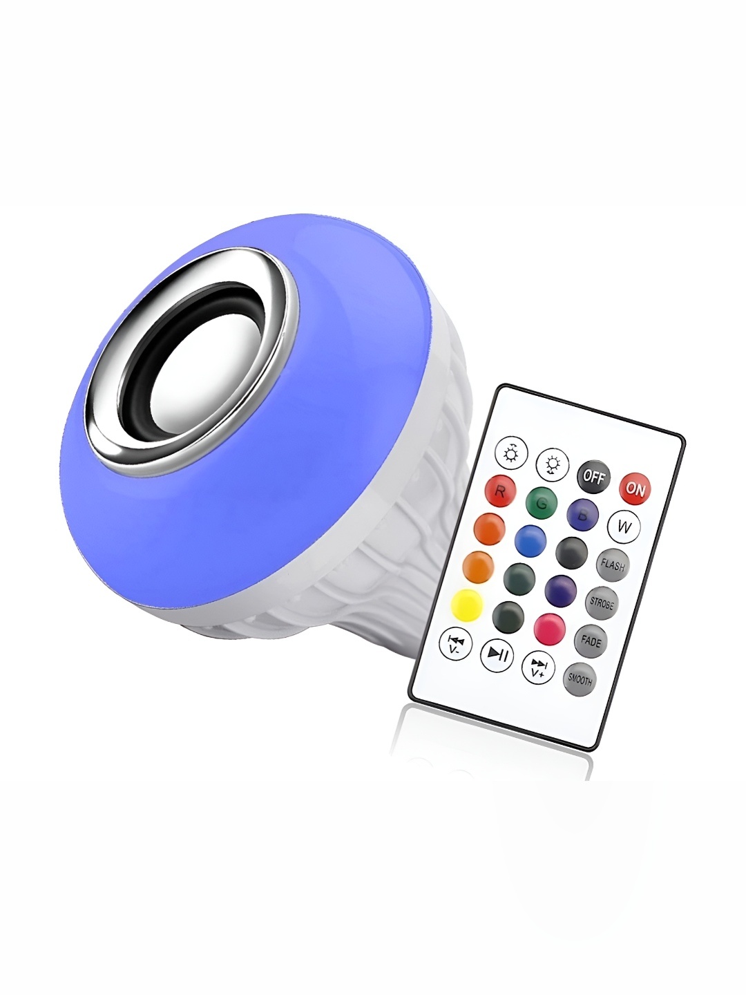 

ENORMITY White Wireless Music Playing Remote Controller Smart LED Bulb