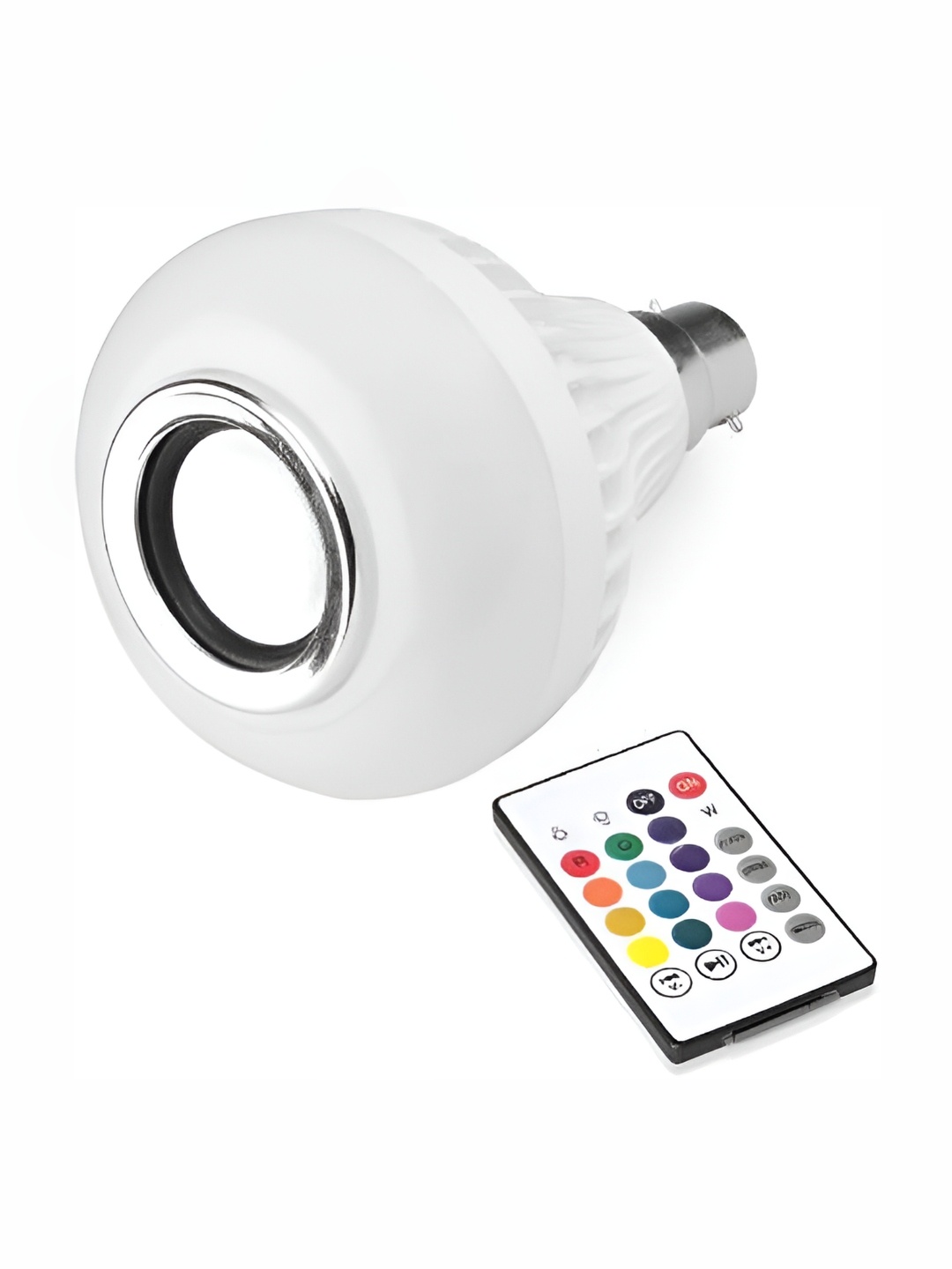 

ENORMITY White Wireless Music Playing Remote Controller Smart LED Bulb