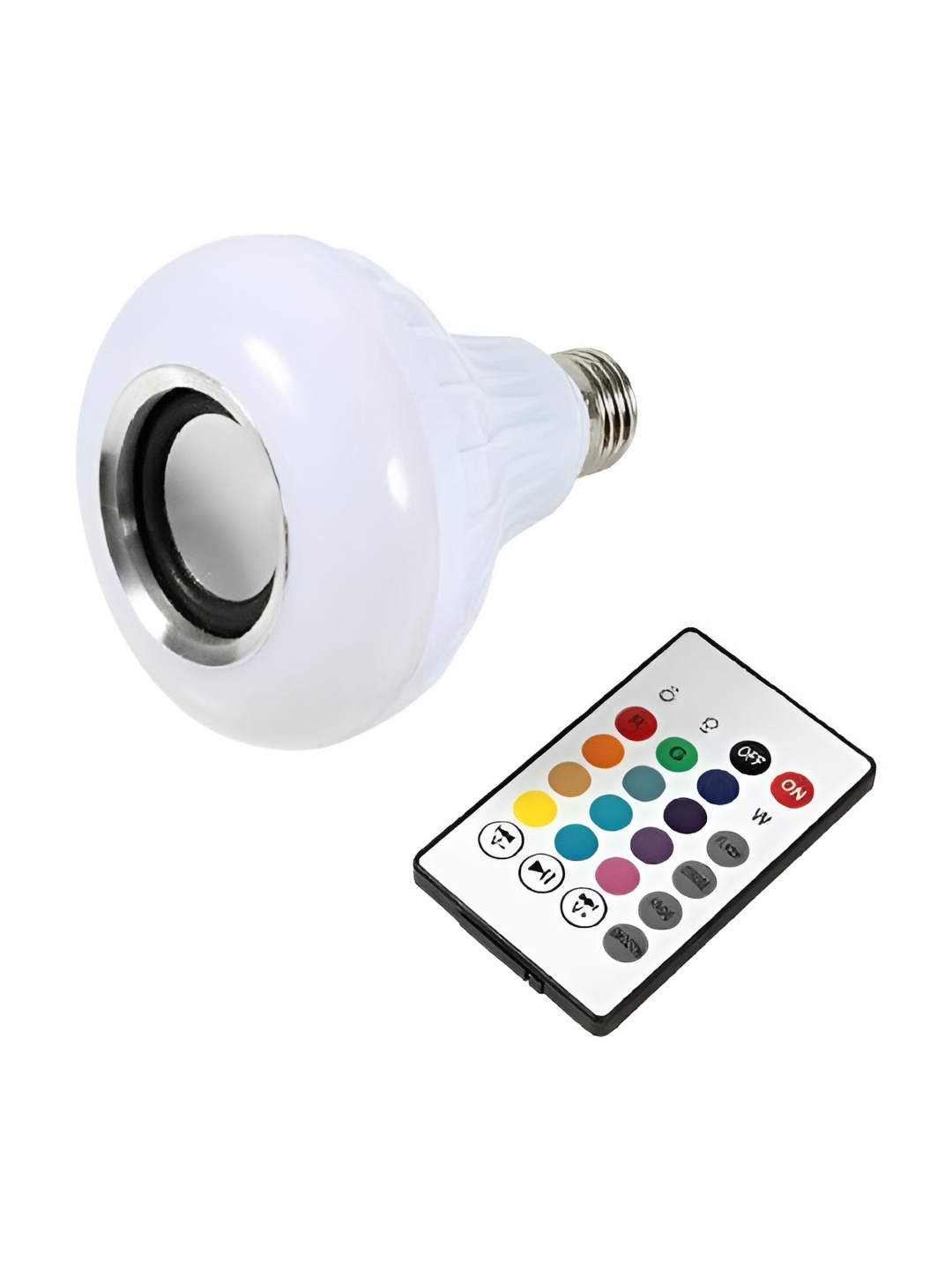 

ENORMITY White Wireless Music Playing Remote Controller Smart LED Bulb
