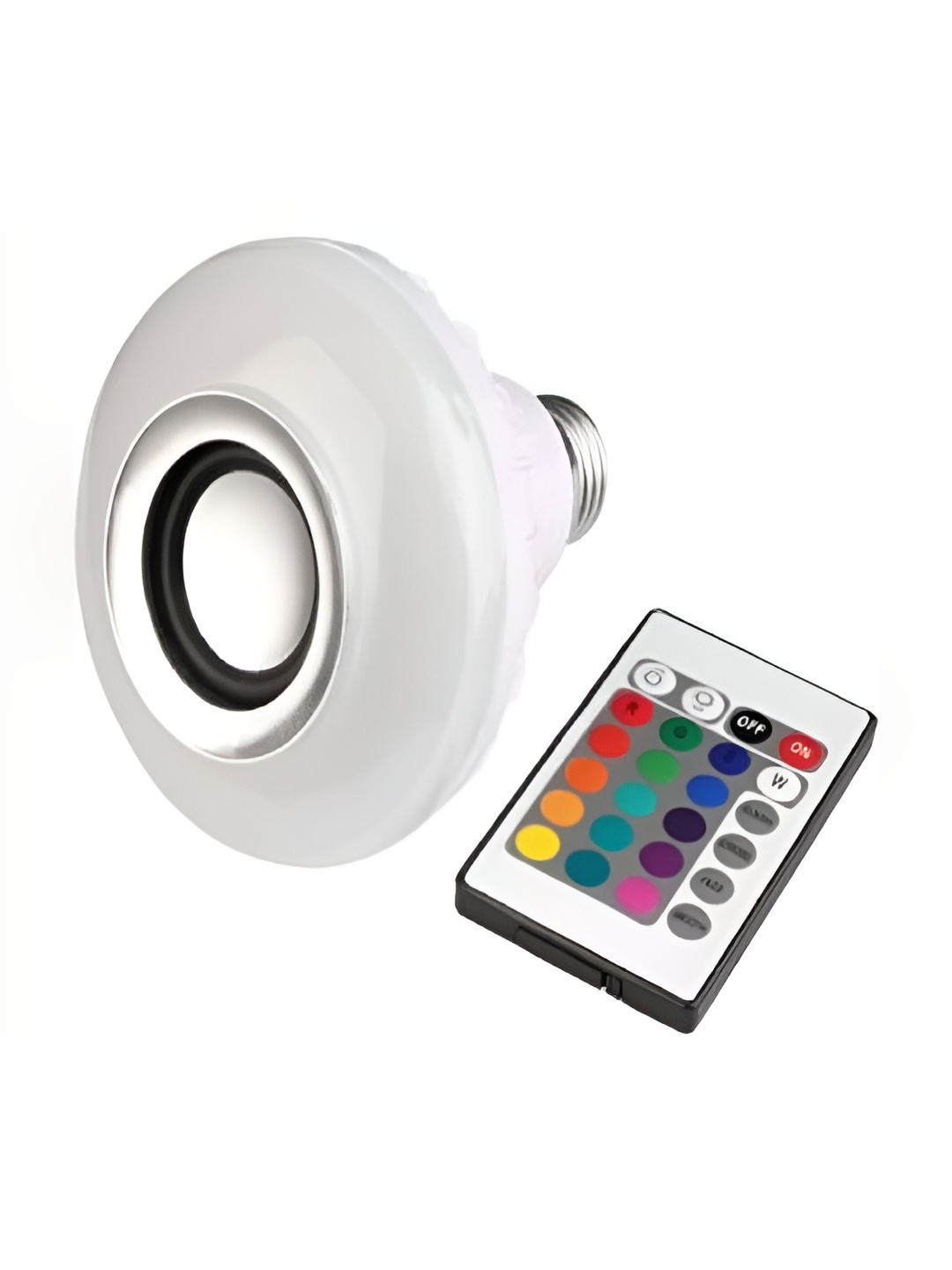 

ENORMITY White Wireless Music Playing Remote Controller LED Smart Bulb