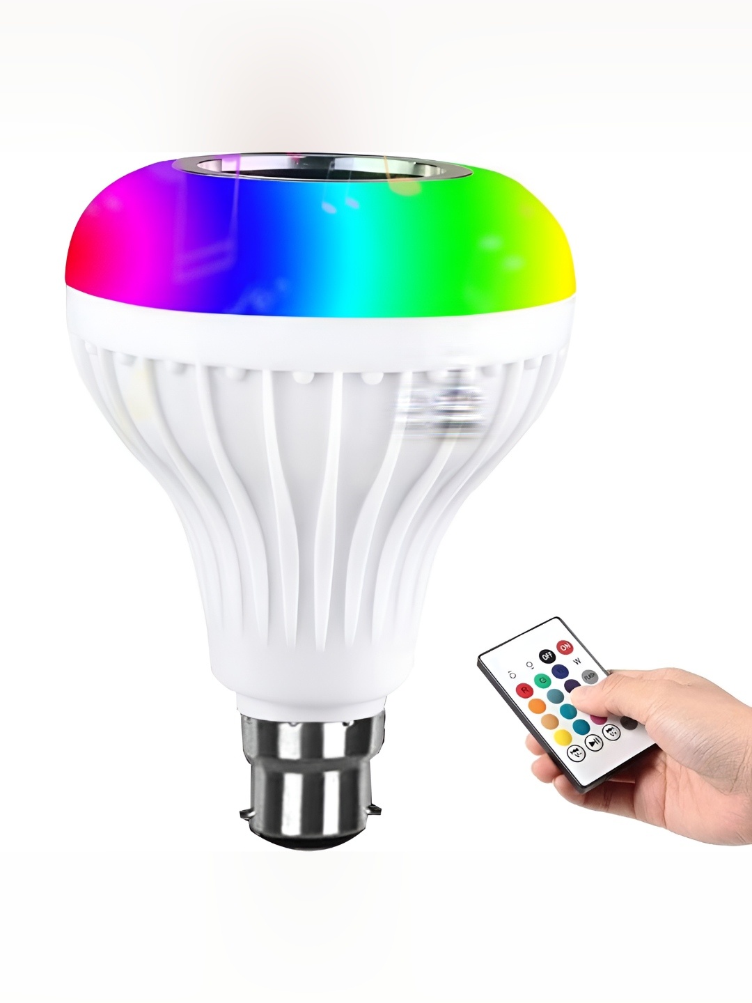 

ENORMITY White Music Playing Bluetooth Speaker Remote Controller LED Smart Bulb