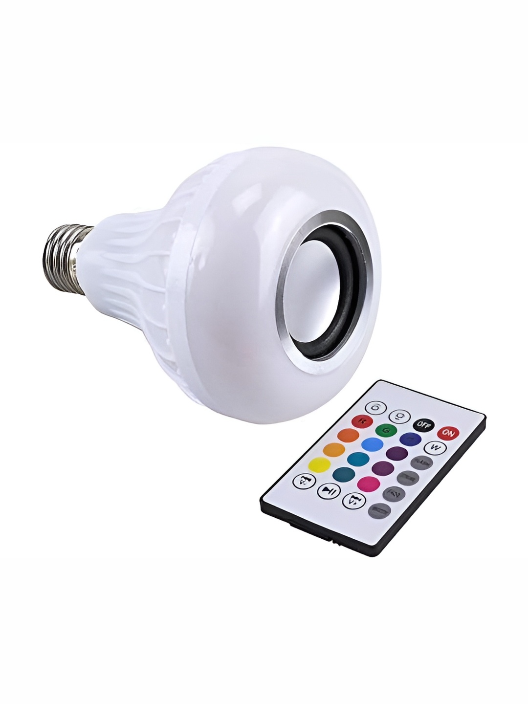 

ENORMITY White Wireless Music Playing Remote Controller LED Smart Bulb
