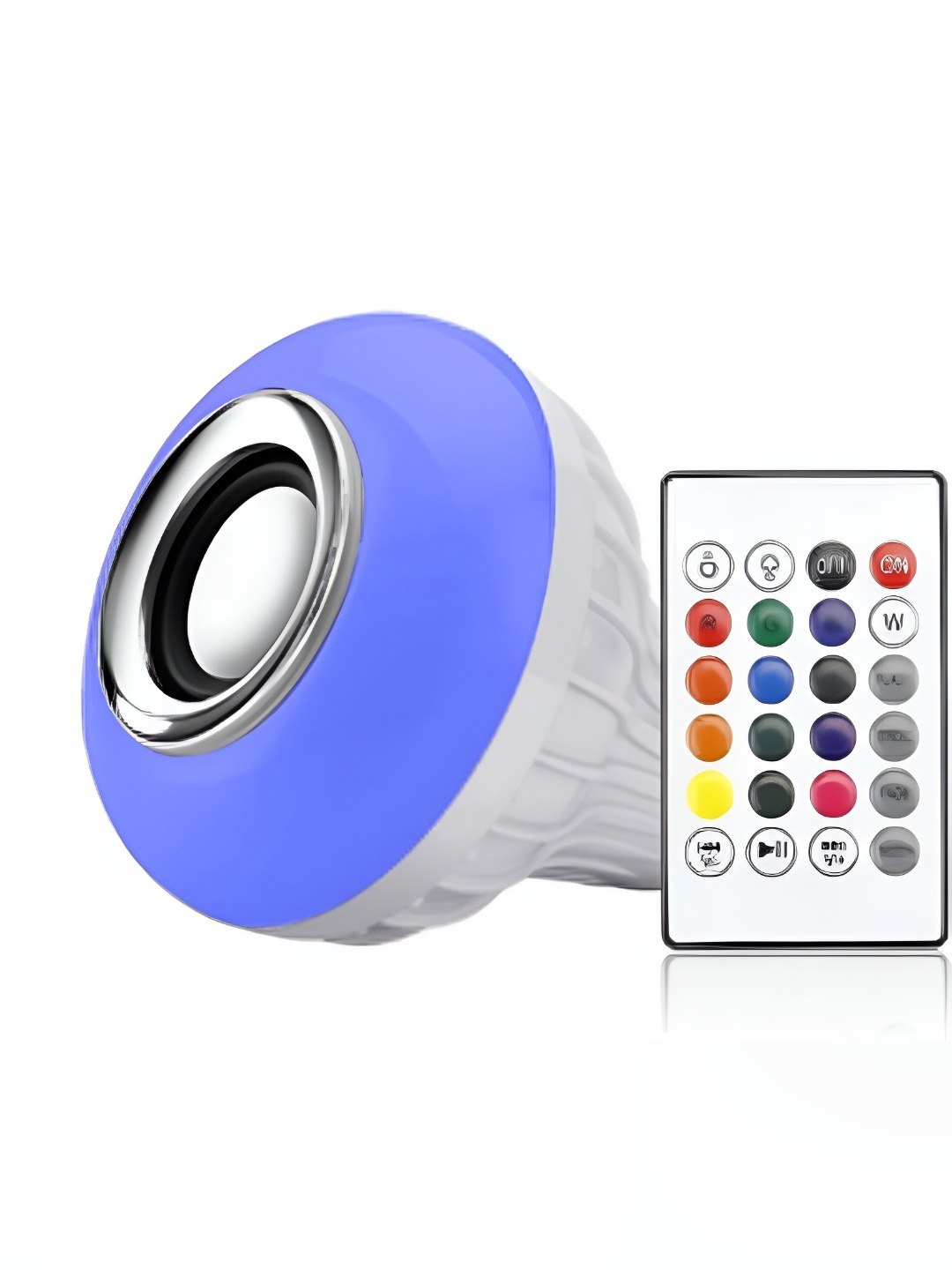 

ENORMITY White Wireless Music Playing Remote Controller Smart LED Bulb
