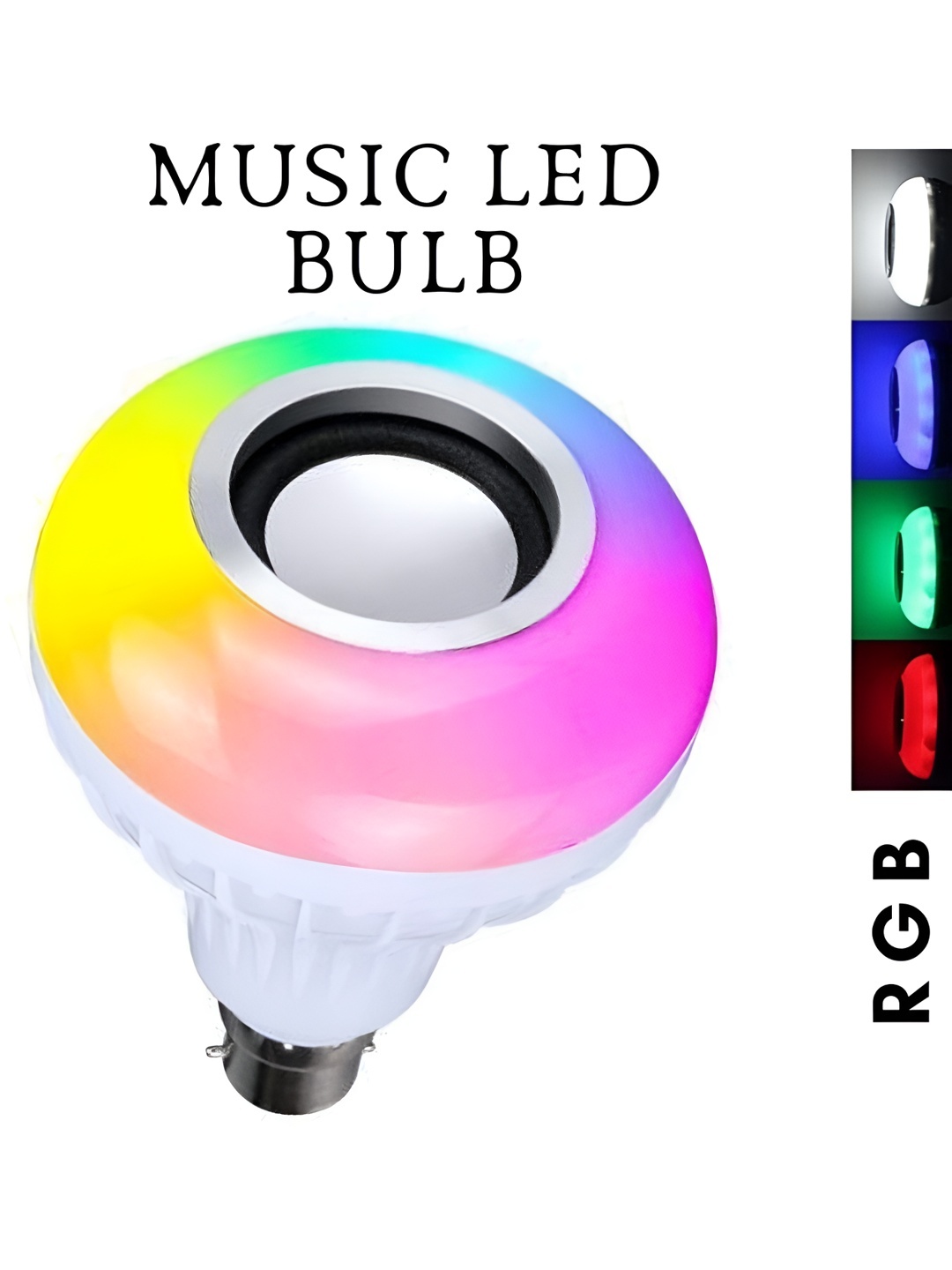 

ENORMITY White Wireless Music Playing Remote Controller LED Smart Bulb