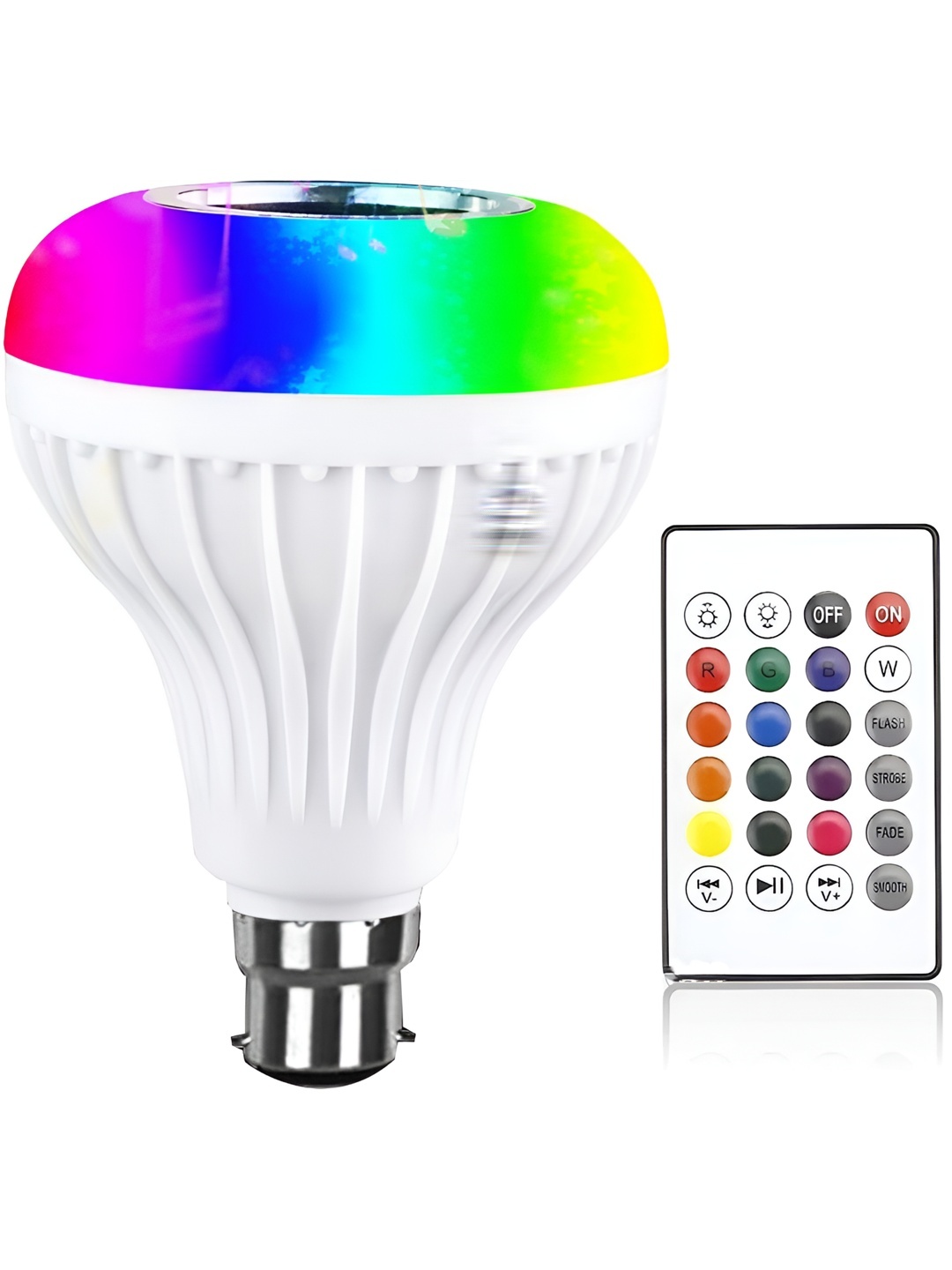 

ENORMITY White Music Playing Bluetooth Speaker Remote Controller LED Smart Bulb