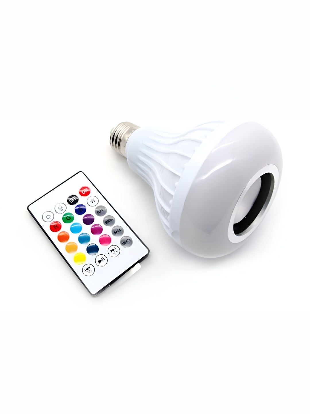 

ENORMITY White Bluetooth Music Playing Remote Controller LED Smart Bulb