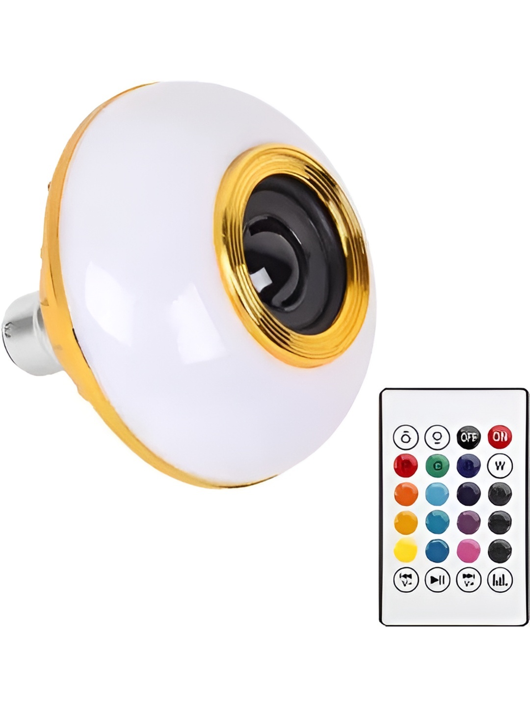 

ENORMITY White Wireless Music Playing Remote Controller Smart Light LED Bulb