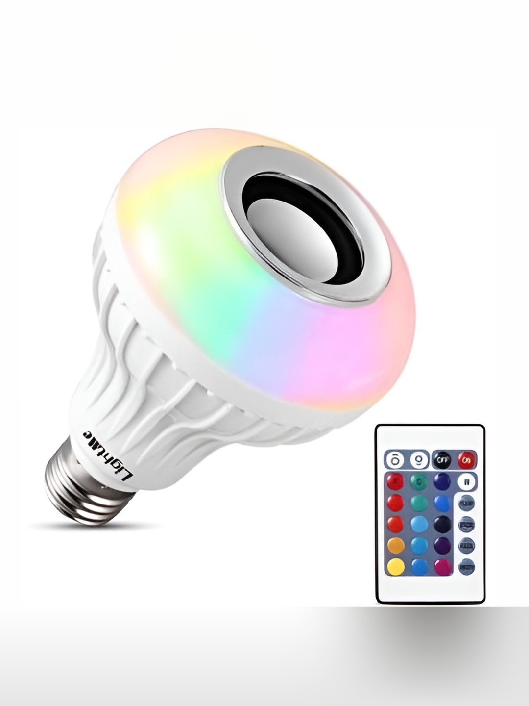 

ENORMITY White & Grey Wireless Music Playing Remote Controller LED Smart Bulb