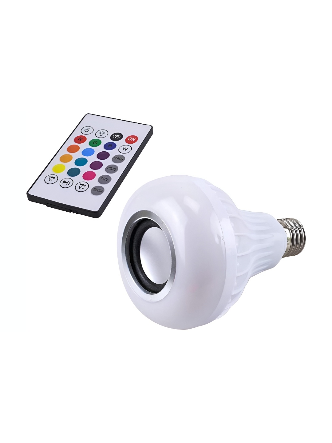 

ENORMITY White Wireless Music Playing Remote Controller LED Smart Light Bulb