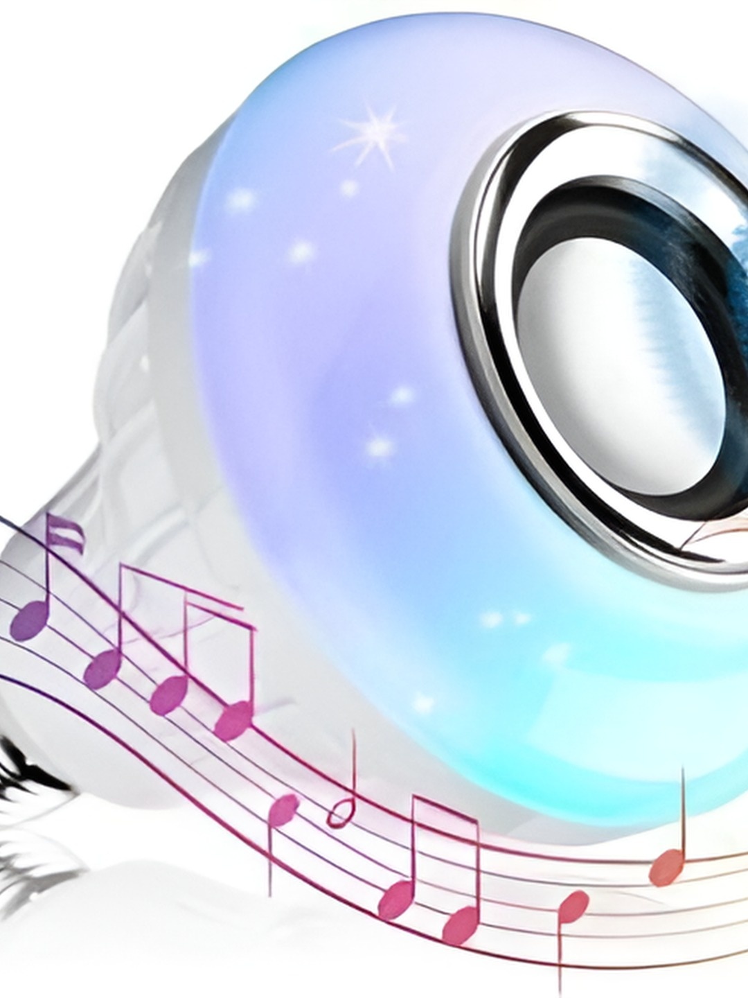 

ENORMITY White Music Playing Bluetooth Speaker Remote Controller LED Smart Bulb
