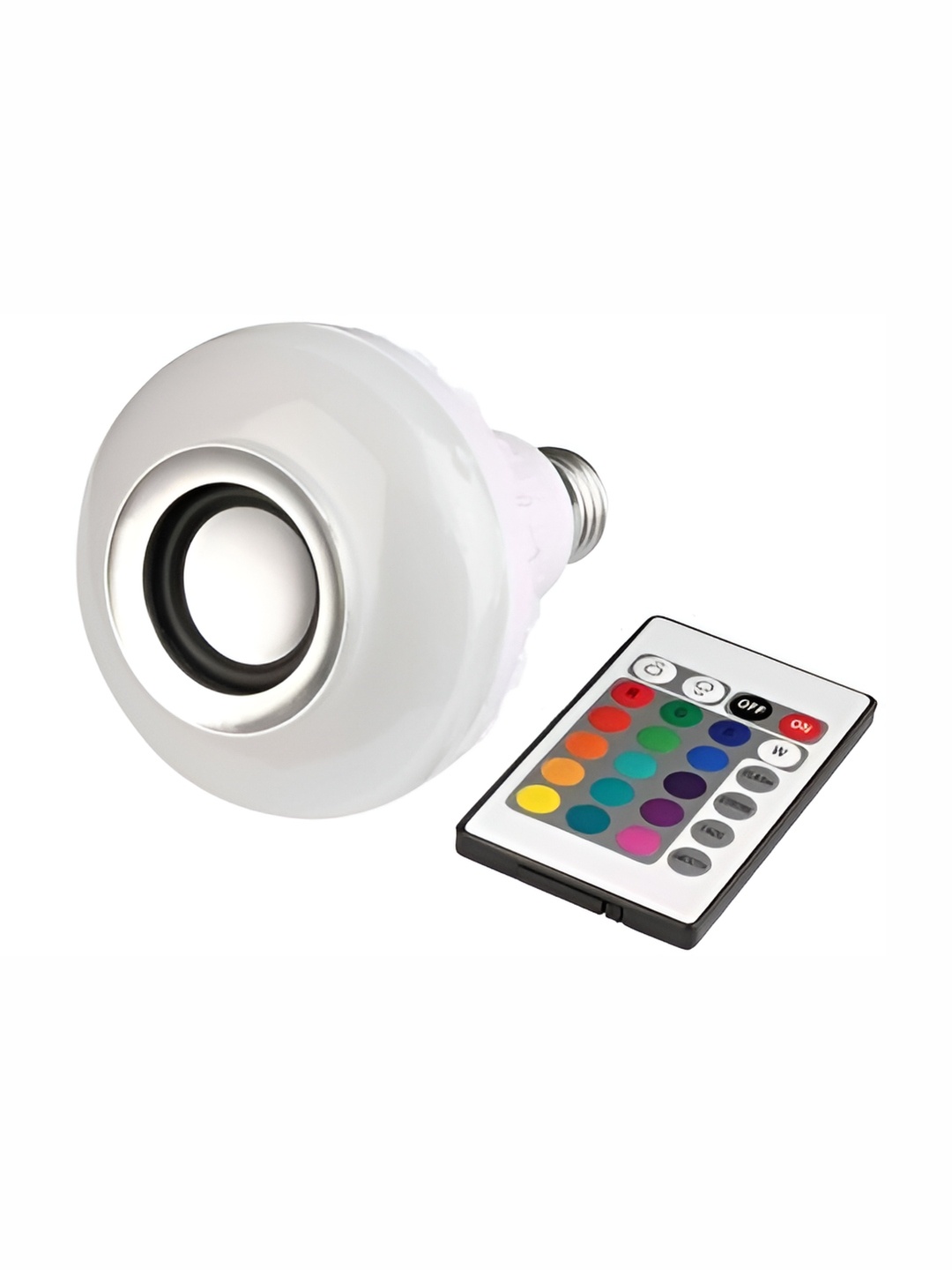 

ENORMITY White Wireless Music Playing Remote Controller LED Smart Light Bulb