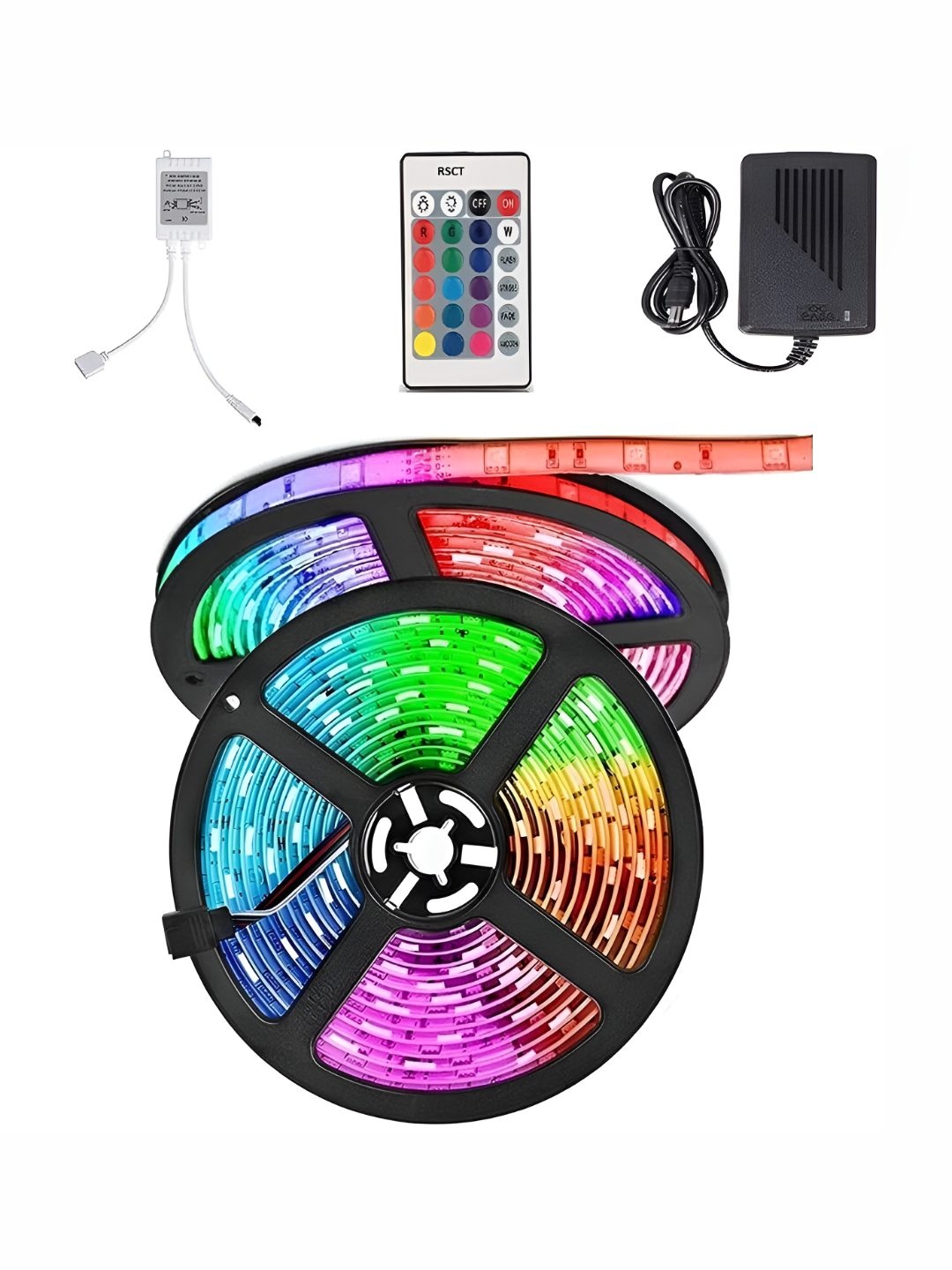 

ENORMITY Black & White Waterproof RGB Remote control LED Strip Light