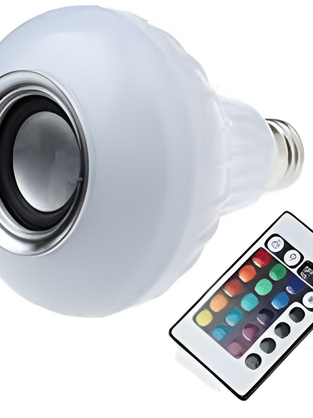 

ENORMITY White Wireless Music Playing Remote Controller LED Smart Light Bulb