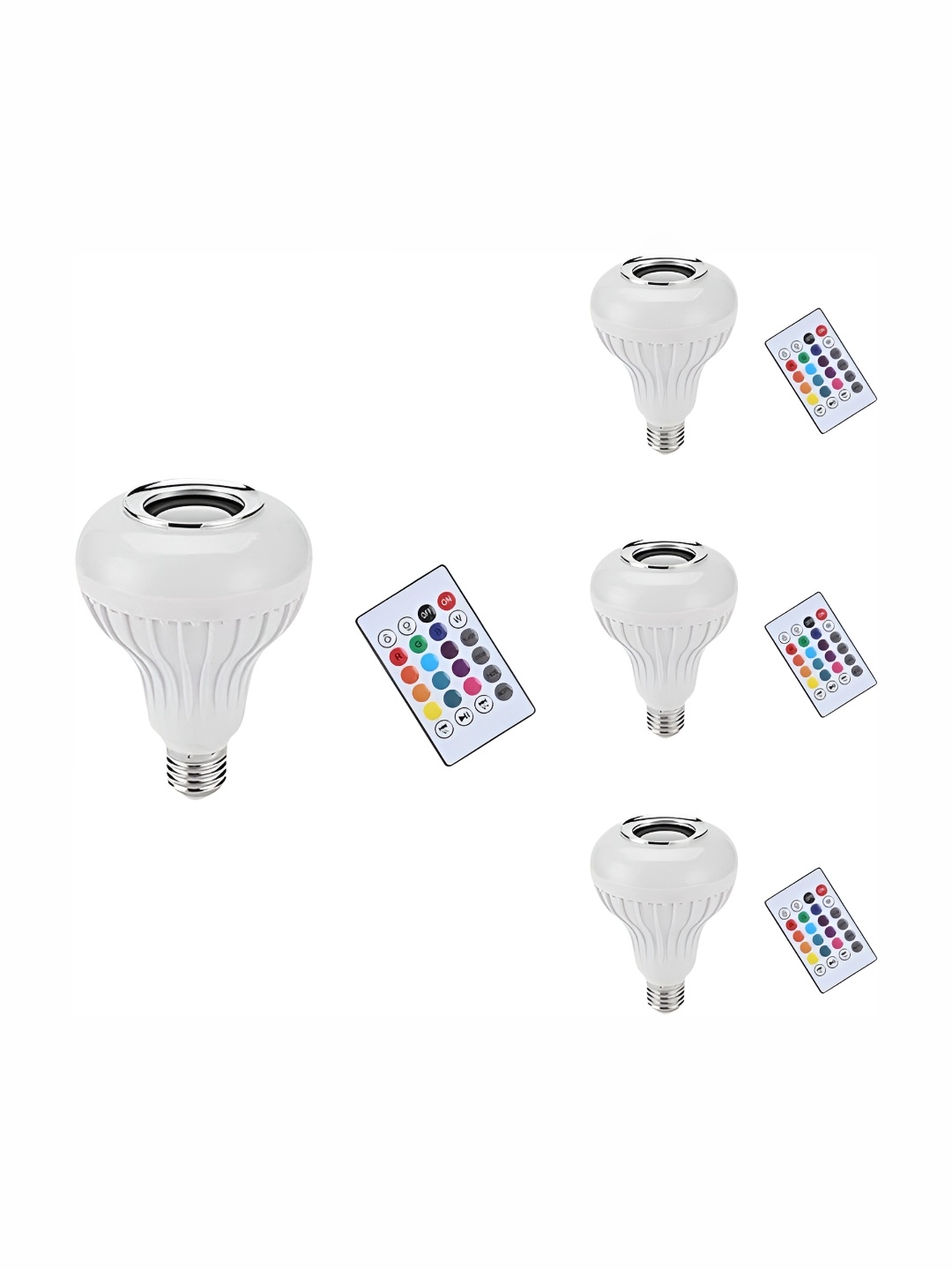 

ENORMITY White Wireless Music Playing Remote Controller LED Smart Light Bulb