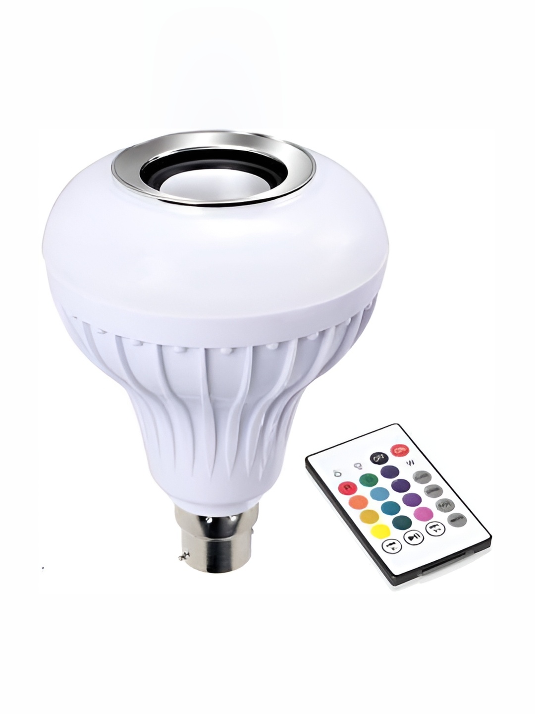 

ENORMITY White Wireless Music Playing Remote Controller LED Smart Bulb