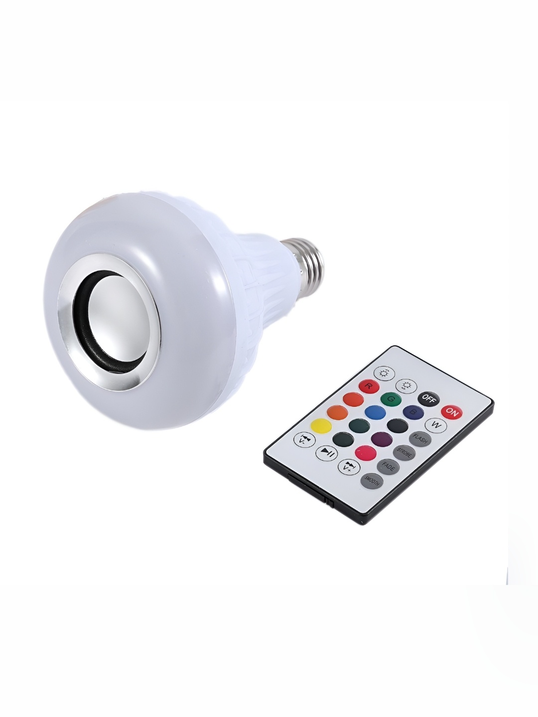 

ENORMITY White Wireless Music Playing Remote Controller LED Smart Bulb