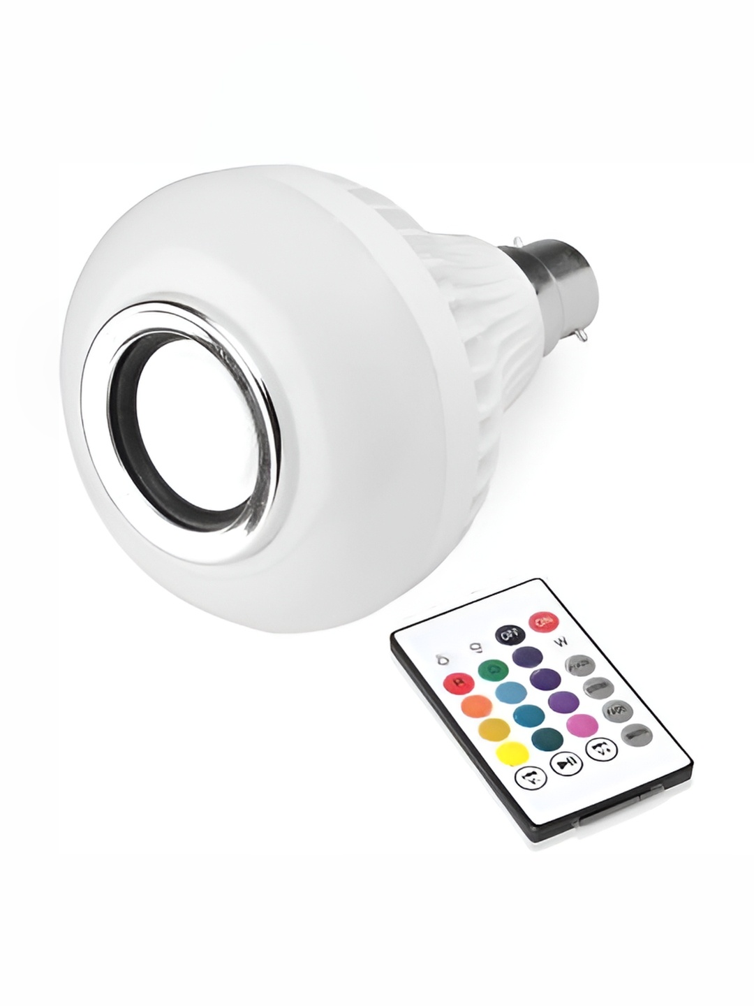 

ENORMITY White Bluetooth Music Playing Remote Controller LED Smart Bulb