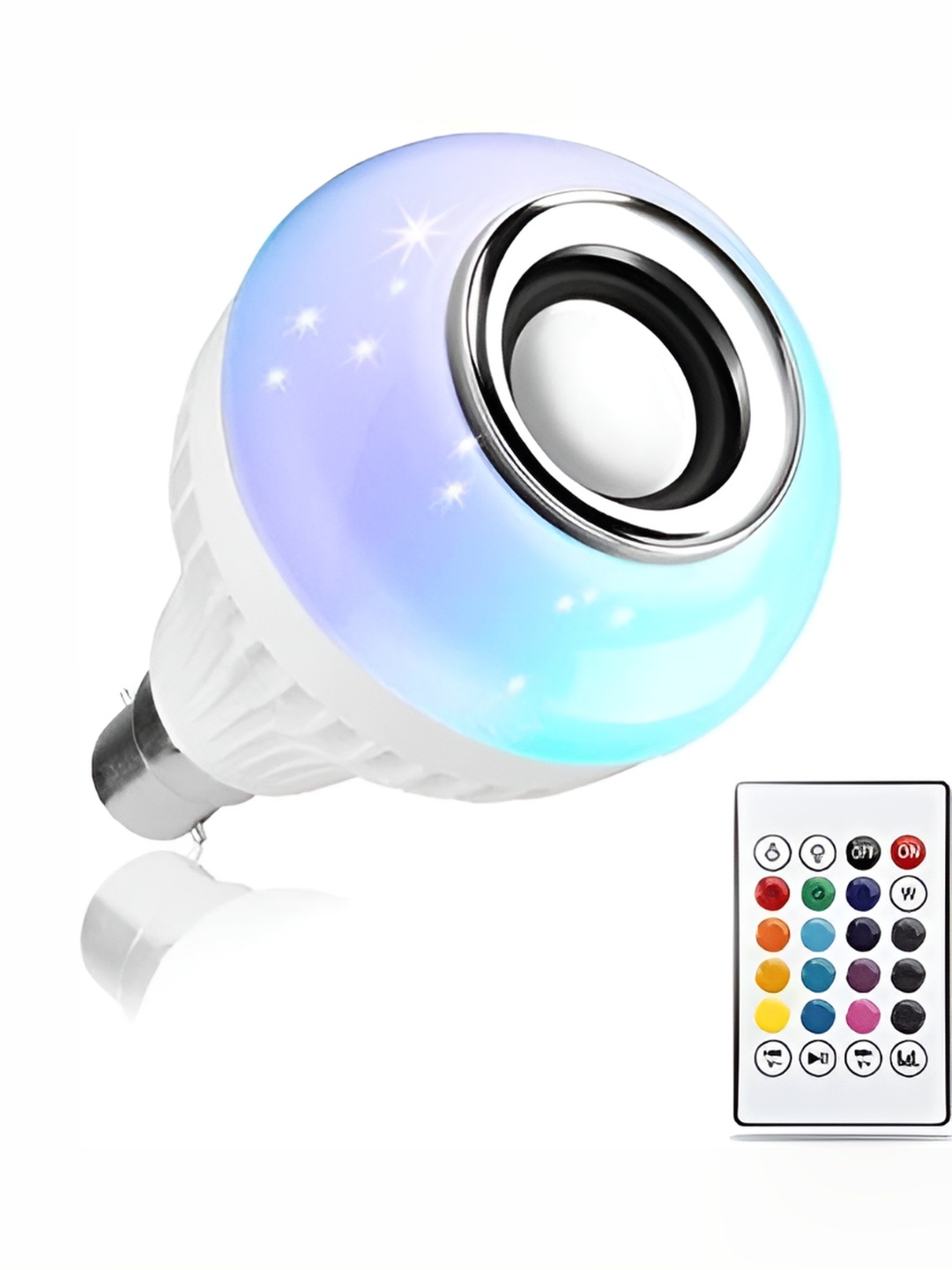 

ENORMITY White & Grey Wireless Music Playing Remote Controller Smart Light