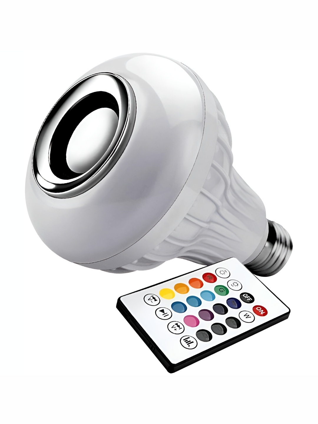 

ENORMITY White Wireless Music Playing Remote Controller LED Smart Light Bulb