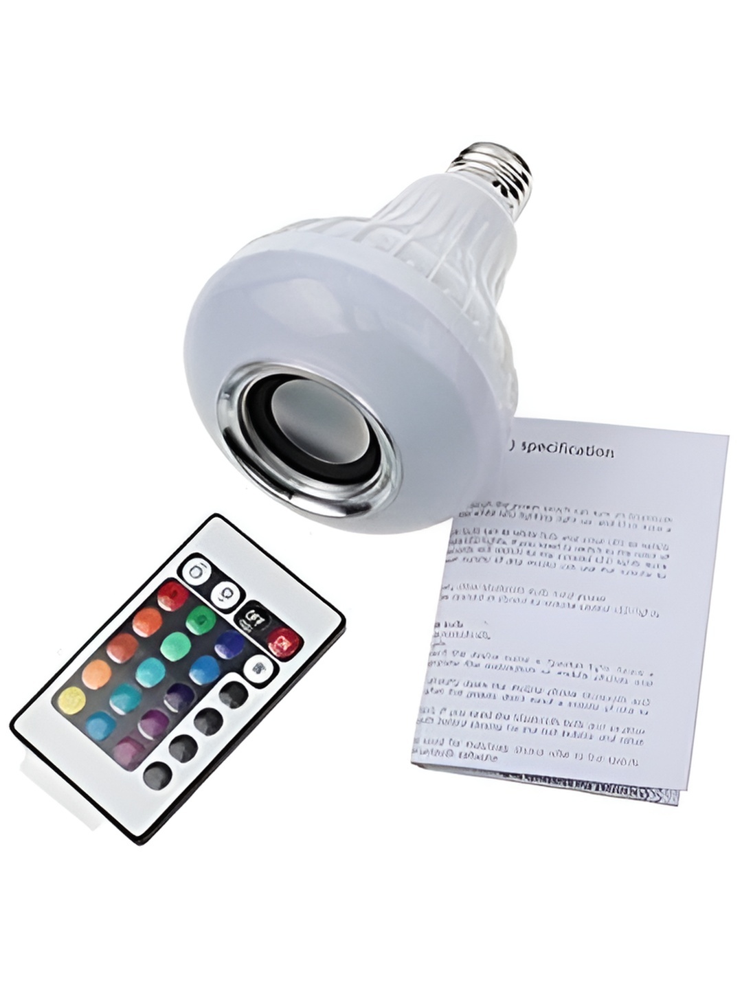 

ENORMITY White Wireless Music Playing Remote Controller LED Smart Bulb