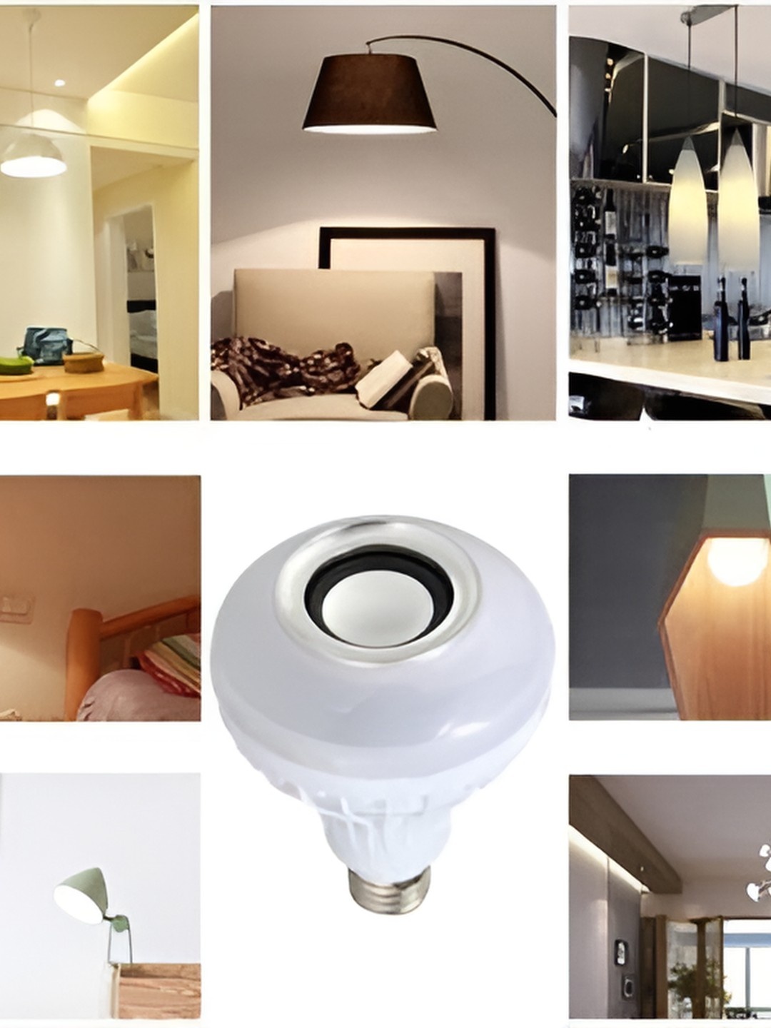 ENORMITY White Wireless Music Playing Remote Controller LED Smart Bulb