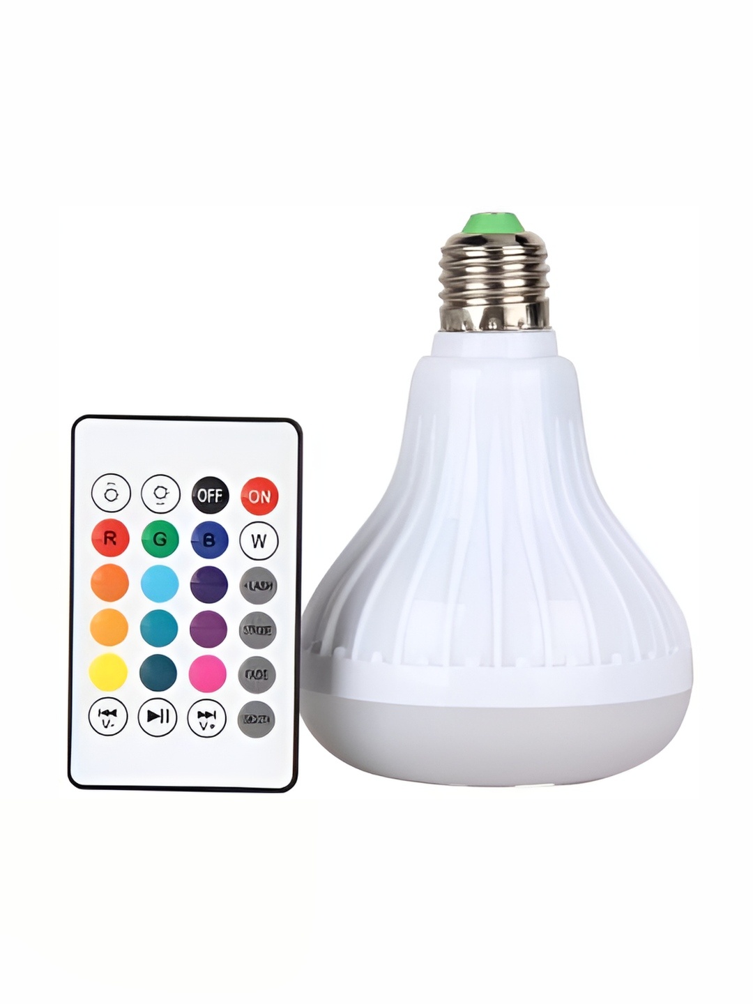 

ENORMITY White Wireless Music Playing Remote Controller LED Smart Bulb