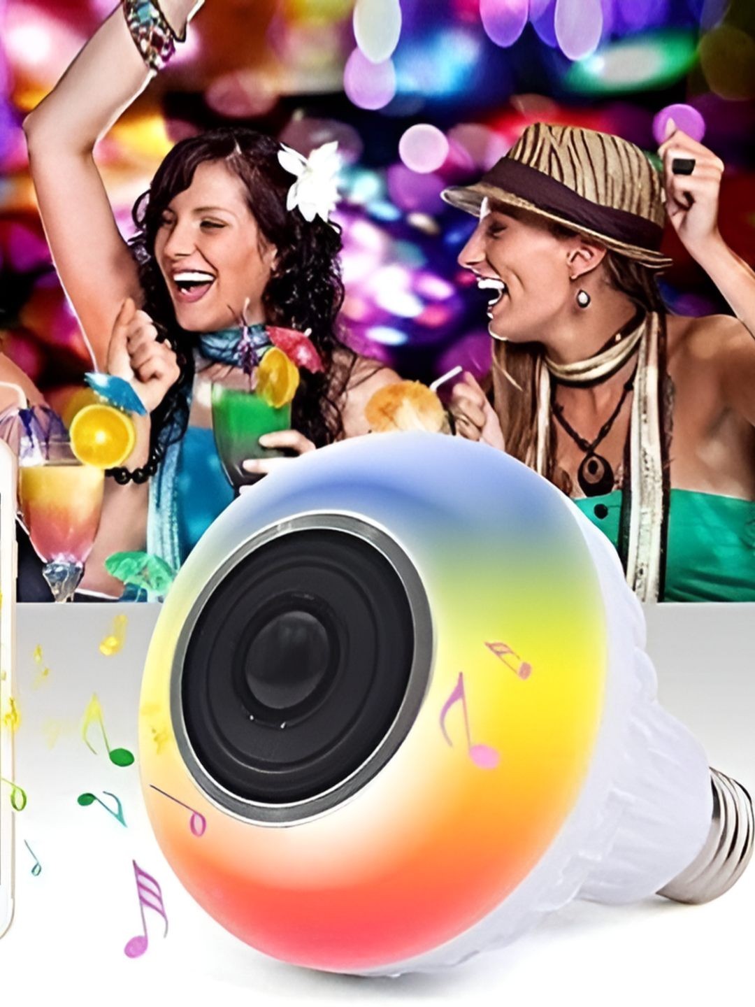 

ENORMITY White Wireless Music Playing Remote Controller Smart Lights