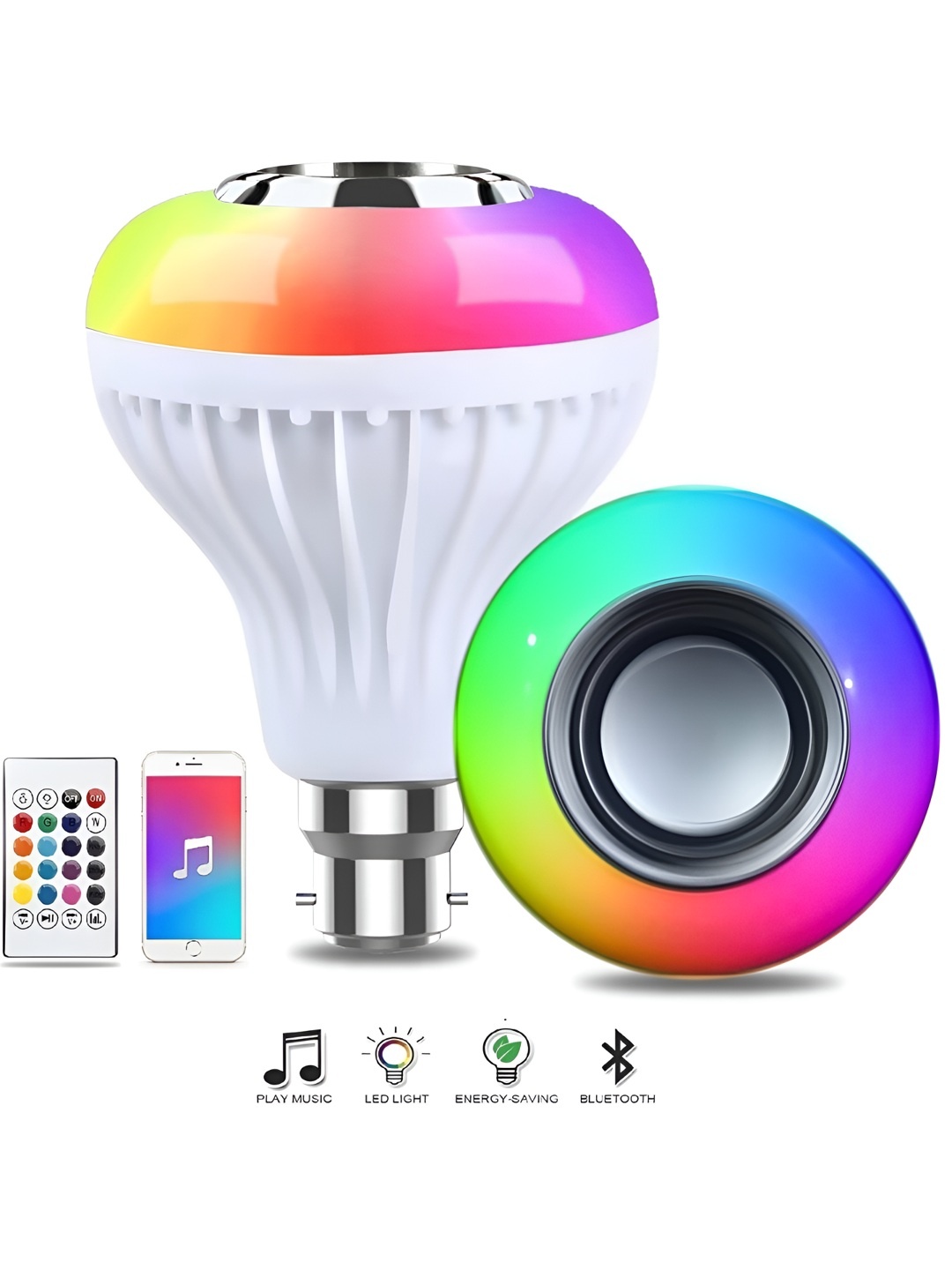

ENORMITY White Wireless Music Playing Remote Controller Smart Light