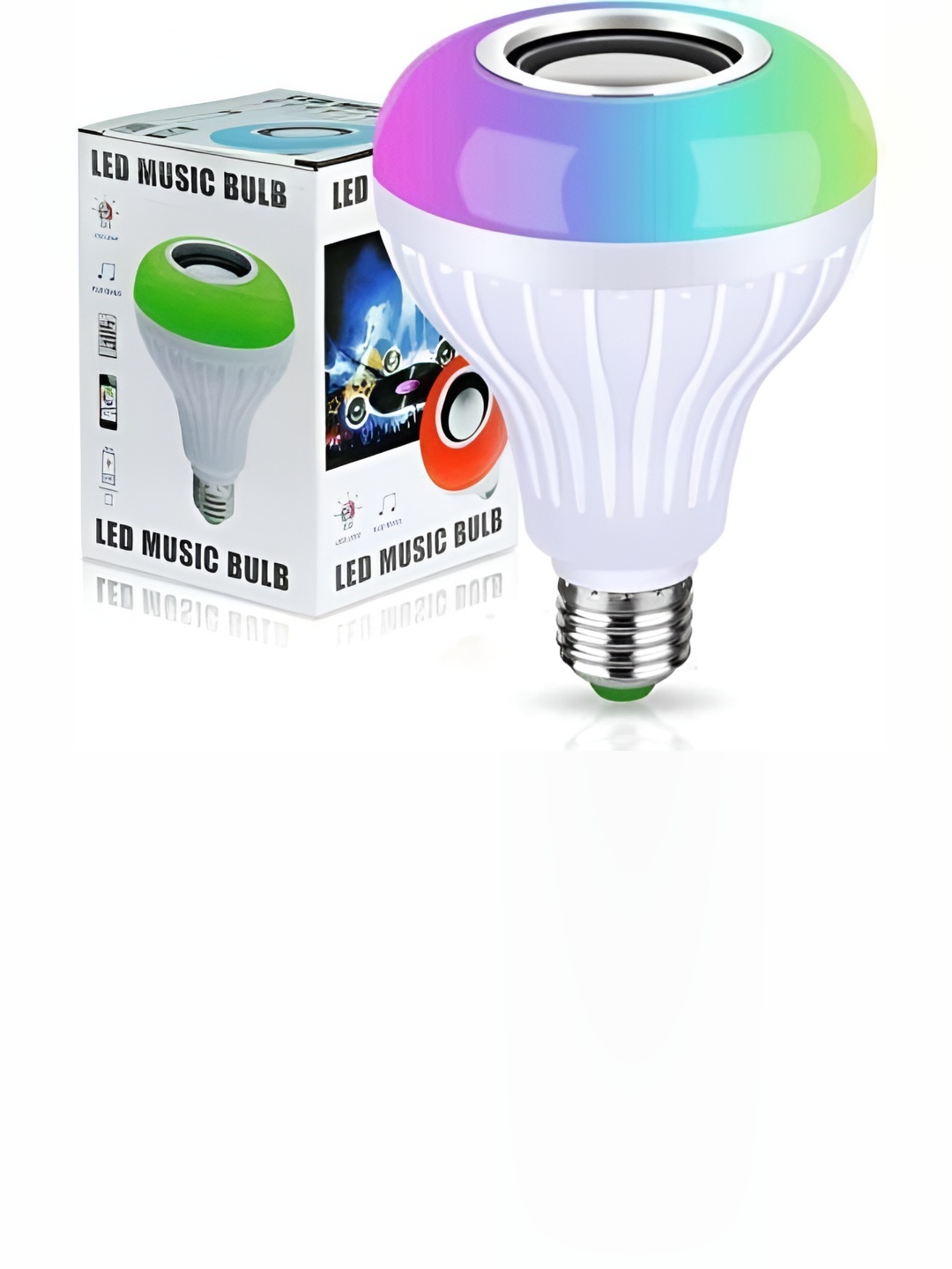 

ENORMITY White Wireless Music Playing Remote Controller LED Smart Bulb