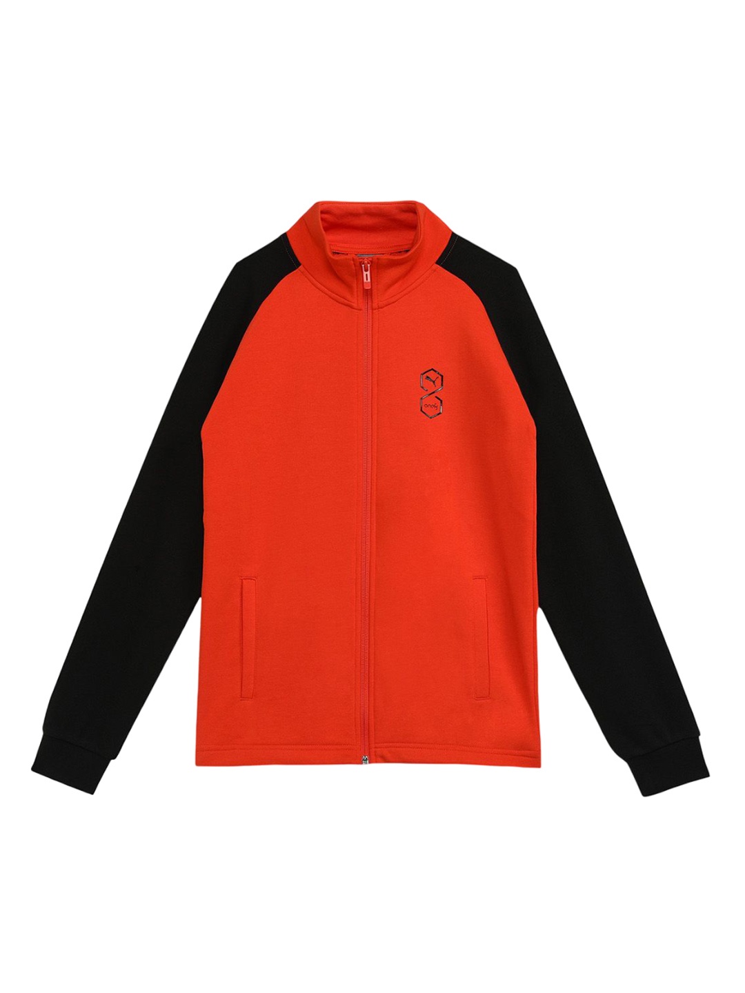

one8 x PUMA Boys Colourblocked Outdoor Sporty Jacket, Red