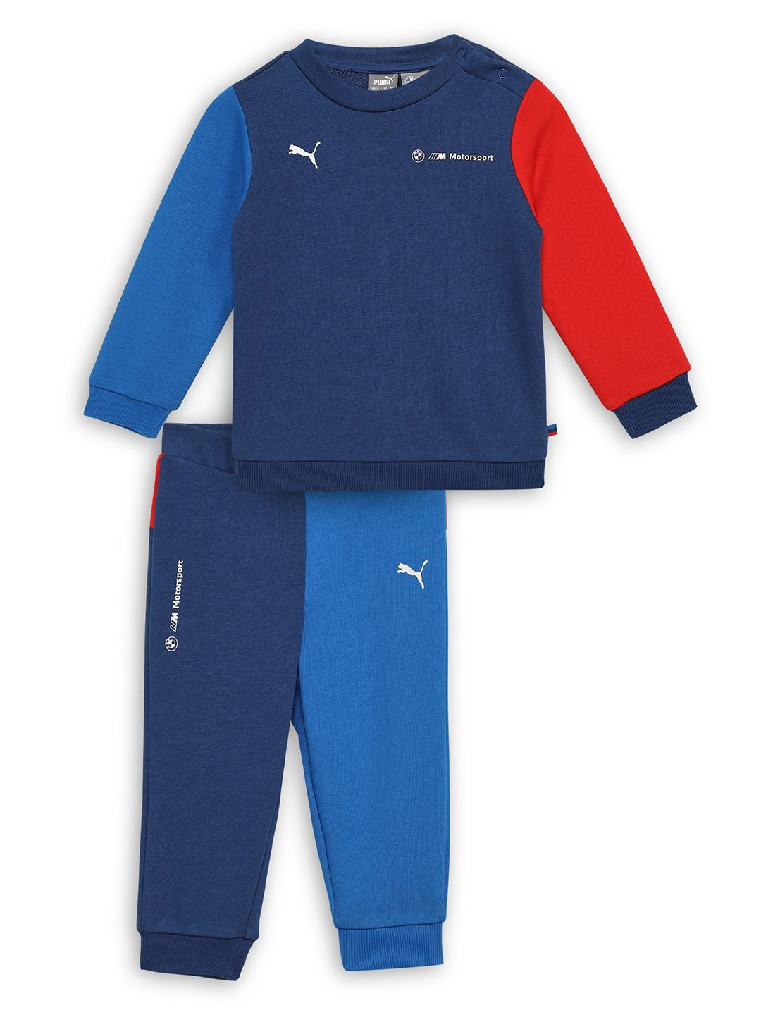 

Puma BMW M Motorsport Kids Colourblocked Sweatshirt With Joggers, Blue